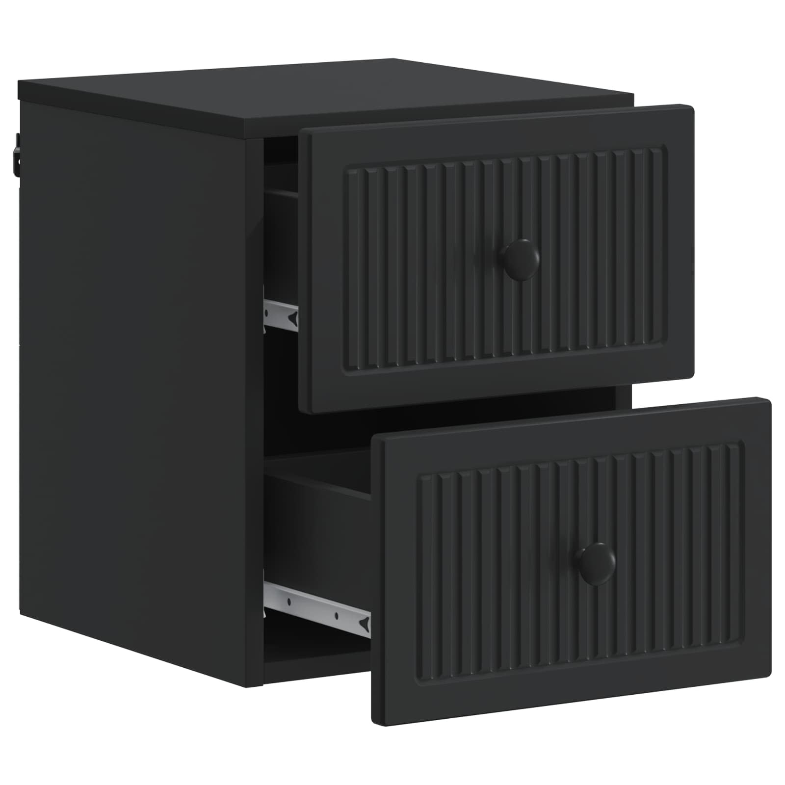 Cabinet de chevet mural 2 pcs Noir 33 x 34,5 x 40 cm - XIOS