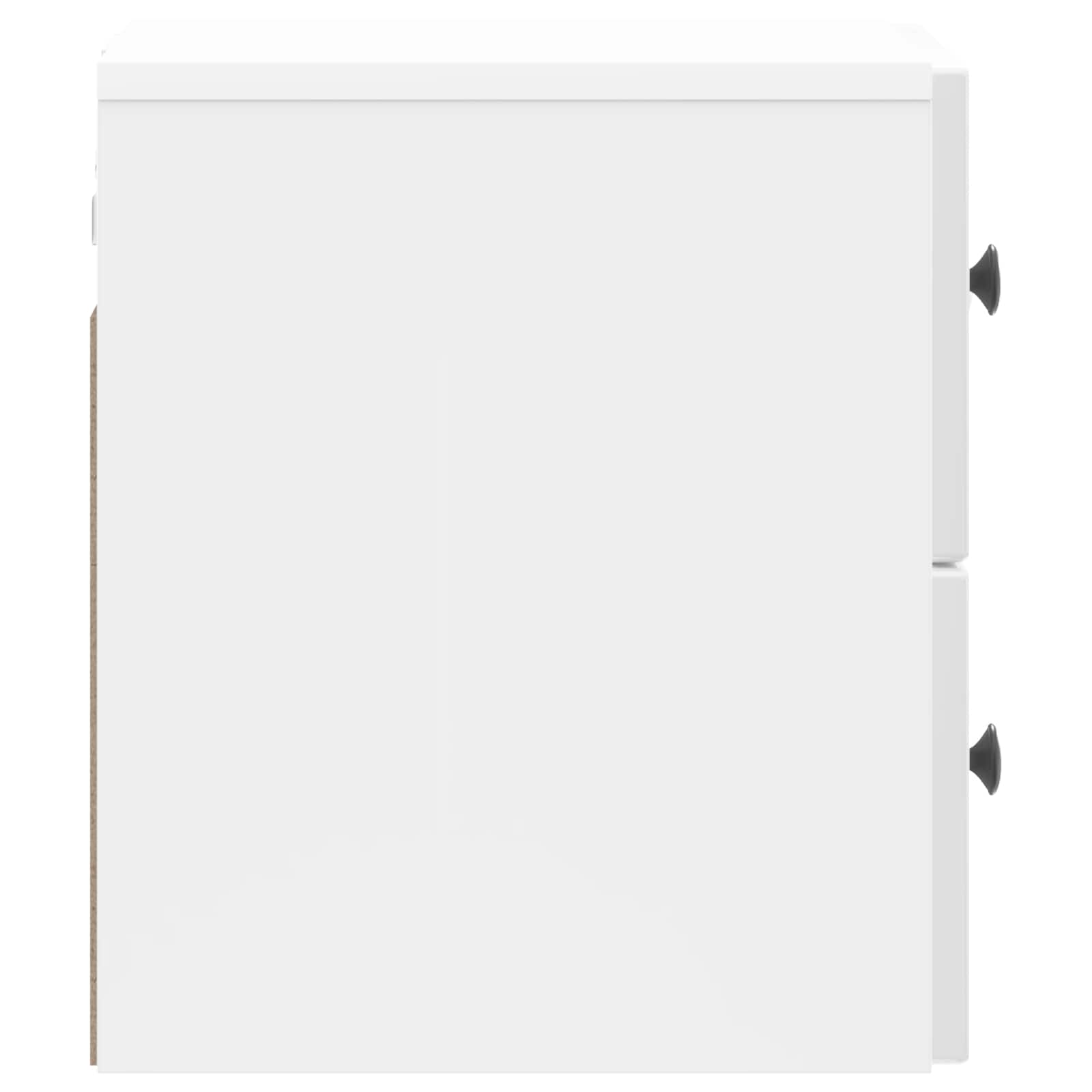 Cabinet de chevet mural 2 pcs Blanc brillant 33 x 34,5 x 40 cm - XIOS