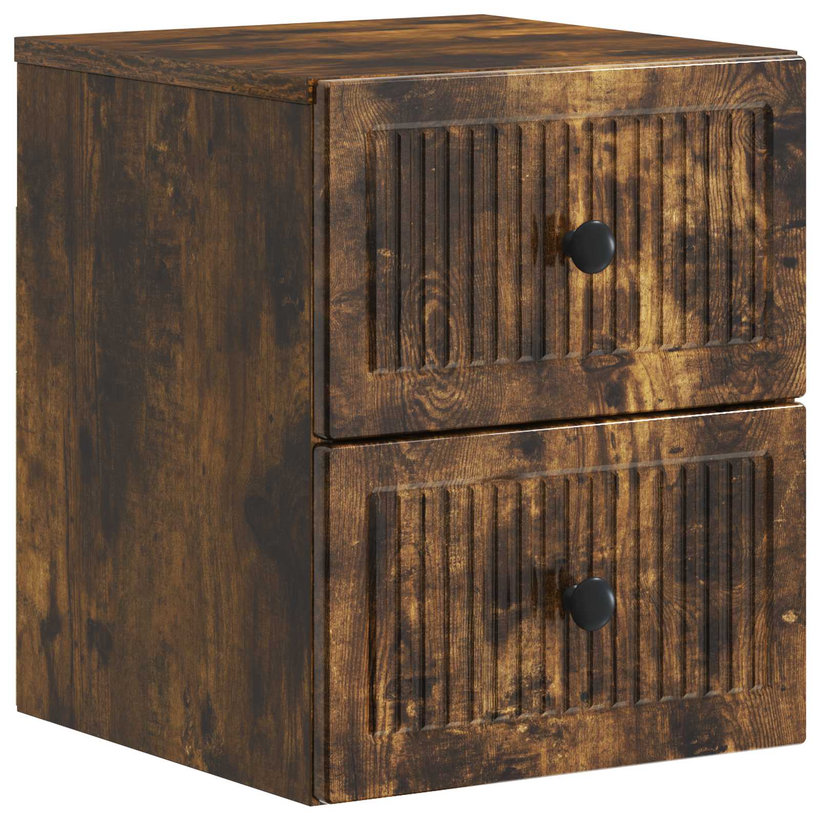 Cabinet de chevet mural 2 pcs Chêne fumé 33 x 34,5 x 40 cm - XIOS