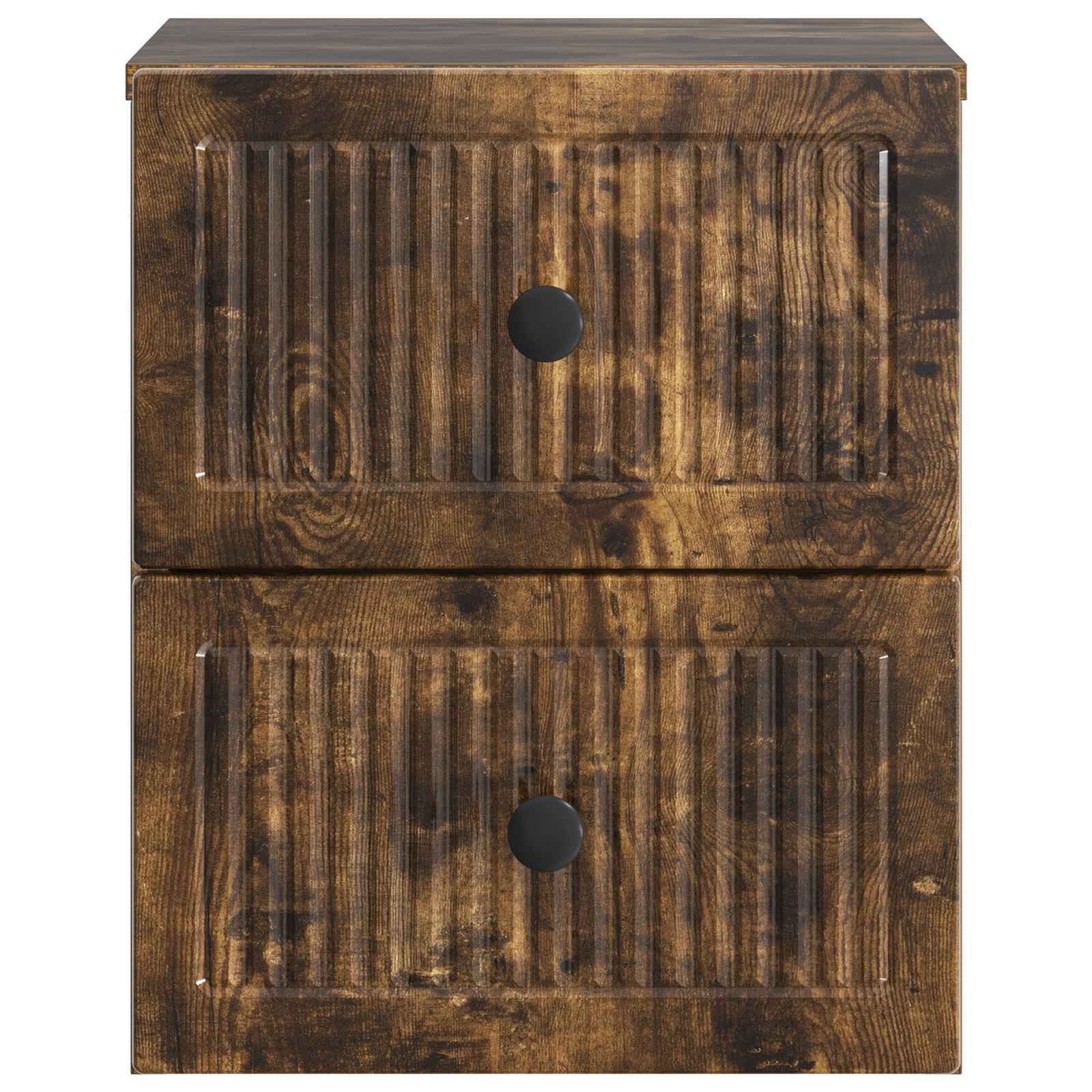 Cabinet de chevet mural 2 pcs Chêne fumé 33 x 34,5 x 40 cm - XIOS