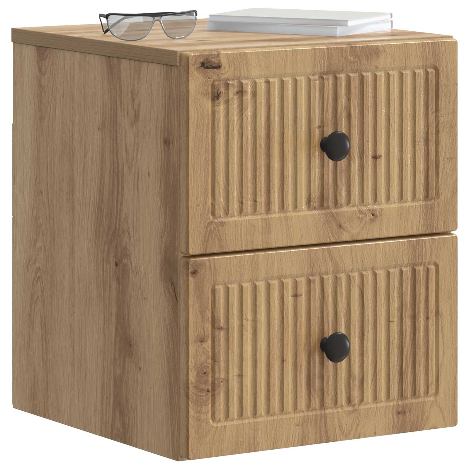 Cabinet de chevet mural 2 pcs Chêne artisanal 33 x 34,5 x 40 cm - XIOS