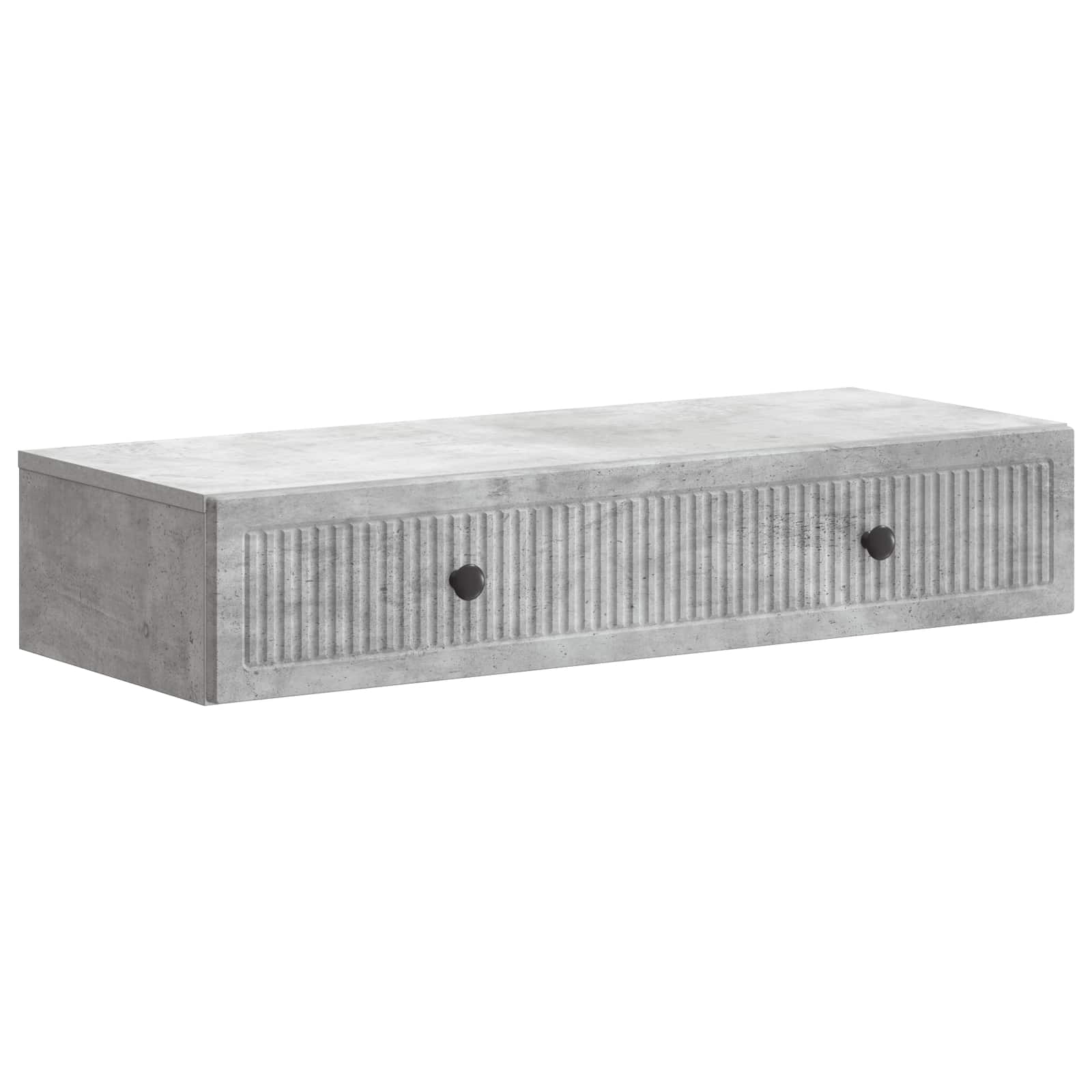 Table d'appoint murale Gris béton 87,5 x 34,5 x 17 cm - XIOS