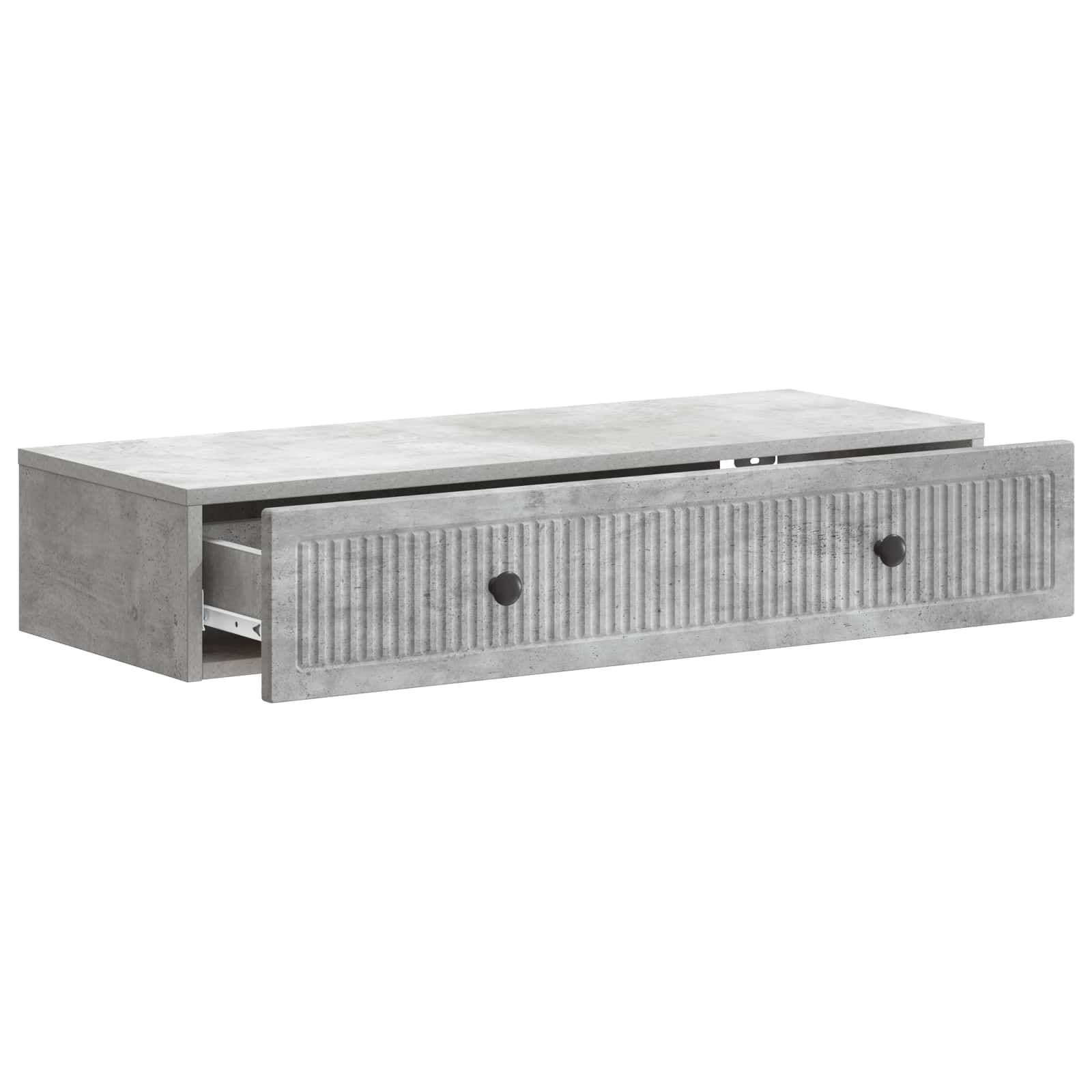 Table d'appoint murale Gris béton 87,5 x 34,5 x 17 cm - XIOS