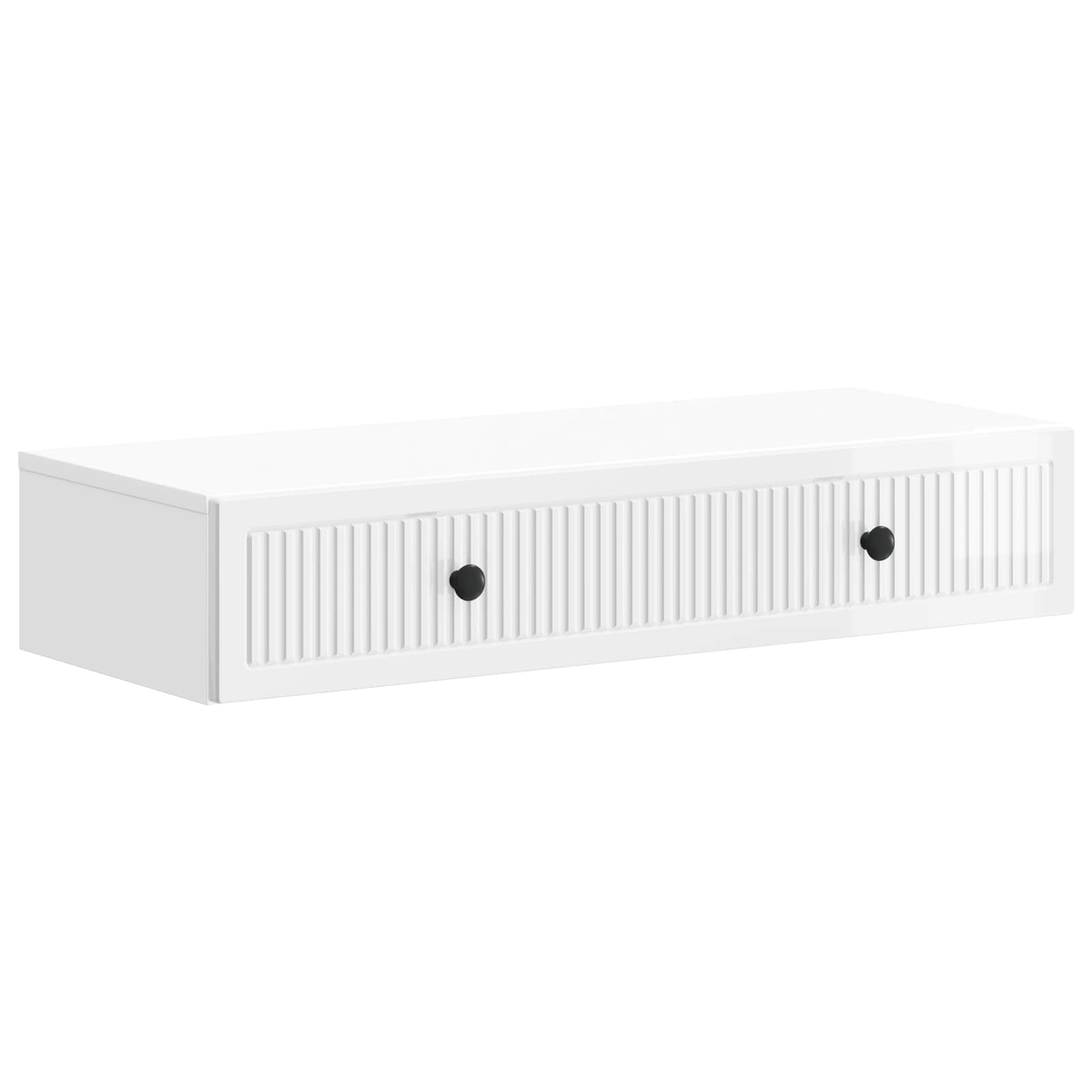 Table d'appoint murale Blanc brillant 87,5 x 34,5 x 17 cm - XIOS