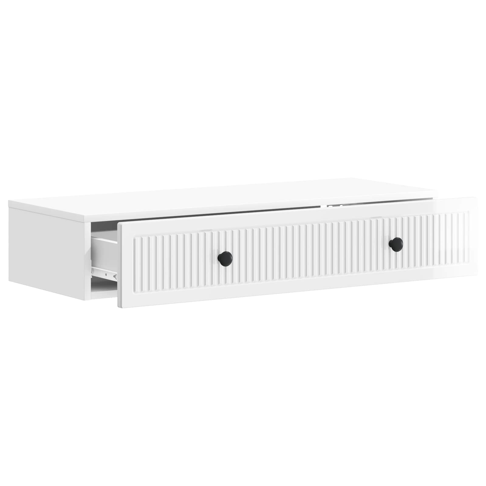 Table d'appoint murale Blanc brillant 87,5 x 34,5 x 17 cm - XIOS