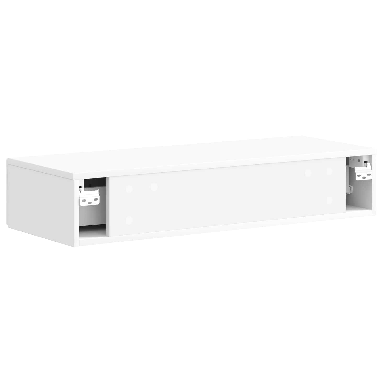 Table d'appoint murale Blanc brillant 87,5 x 34,5 x 17 cm - XIOS