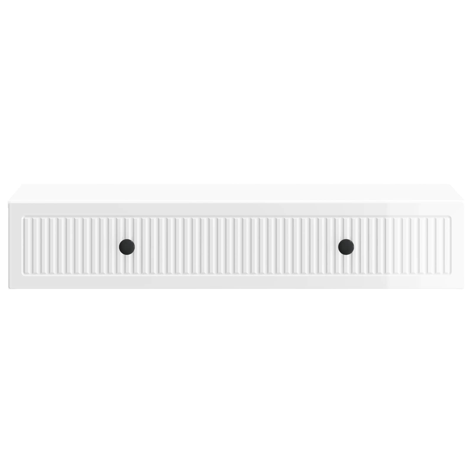 Table d'appoint murale Blanc brillant 87,5 x 34,5 x 17 cm - XIOS
