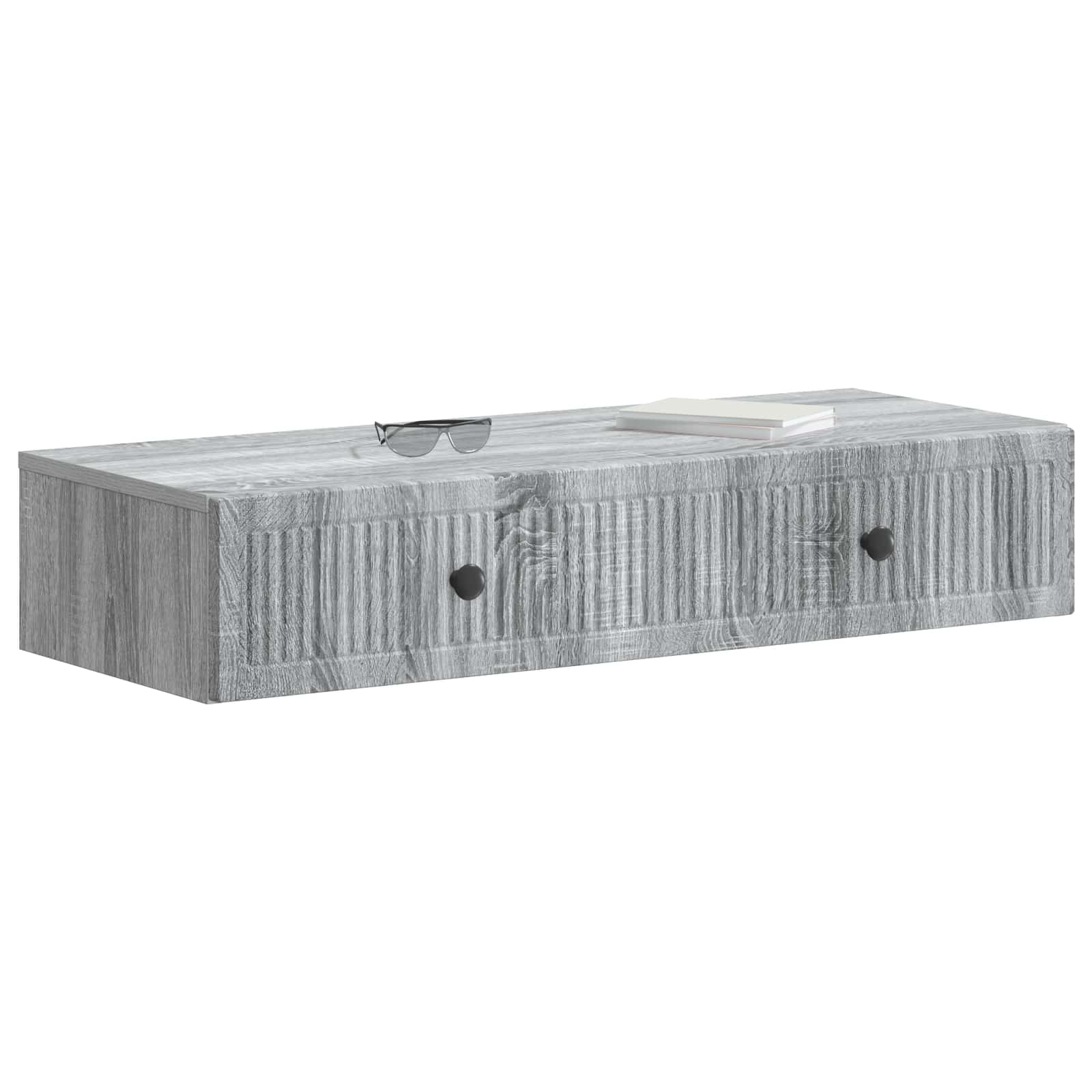 Table d'appoint murale Sonoma gris 87,5 x 34,5 x 17 cm - XIOS