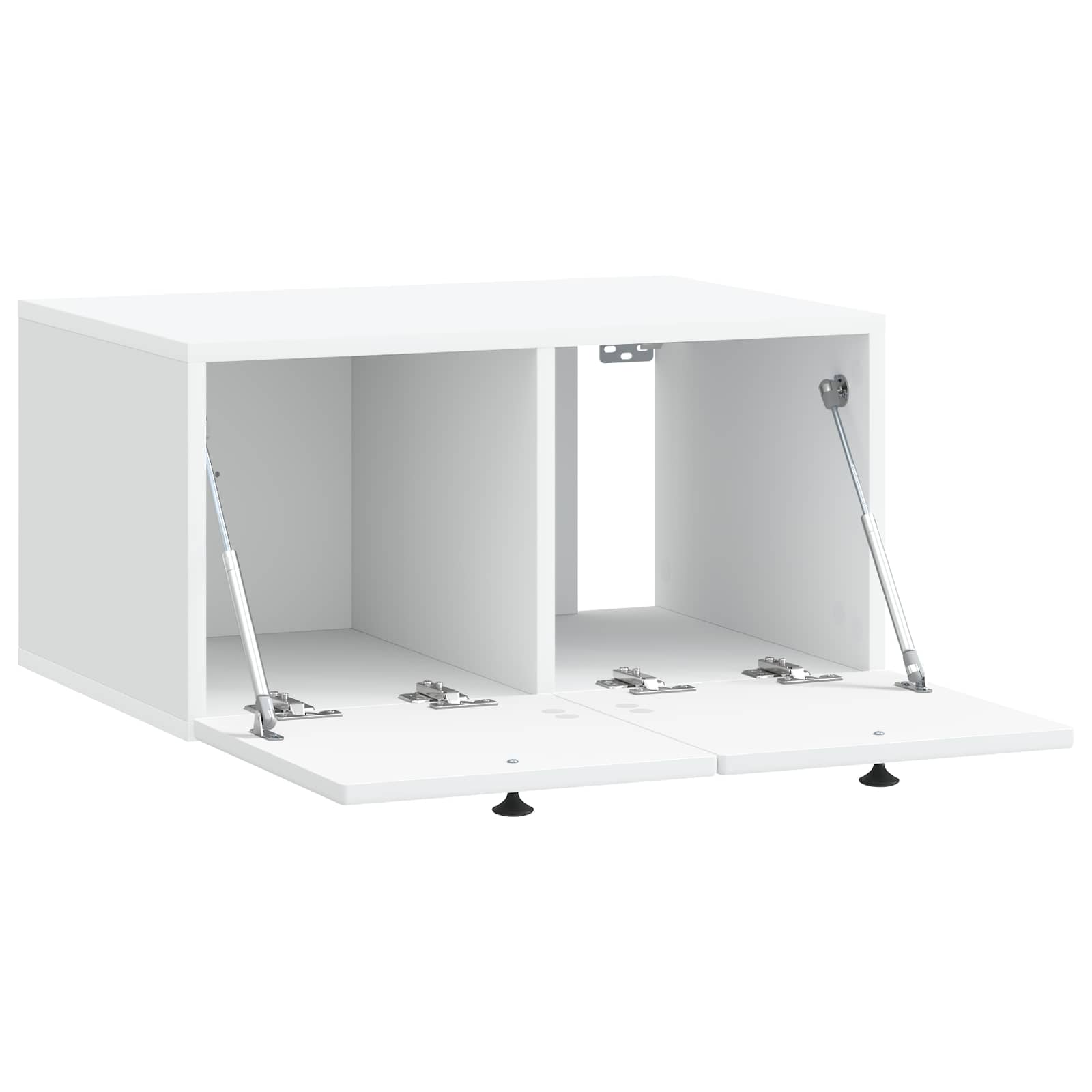 Meuble TV mural Blanc 59,5 x 41 x 30 cm Bois d'ingénierie - XIOS