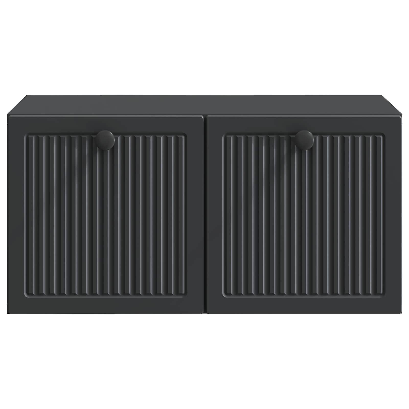Meuble TV mural Noir 59,5 x 41 x 30 cm Bois d'ingénierie - XIOS