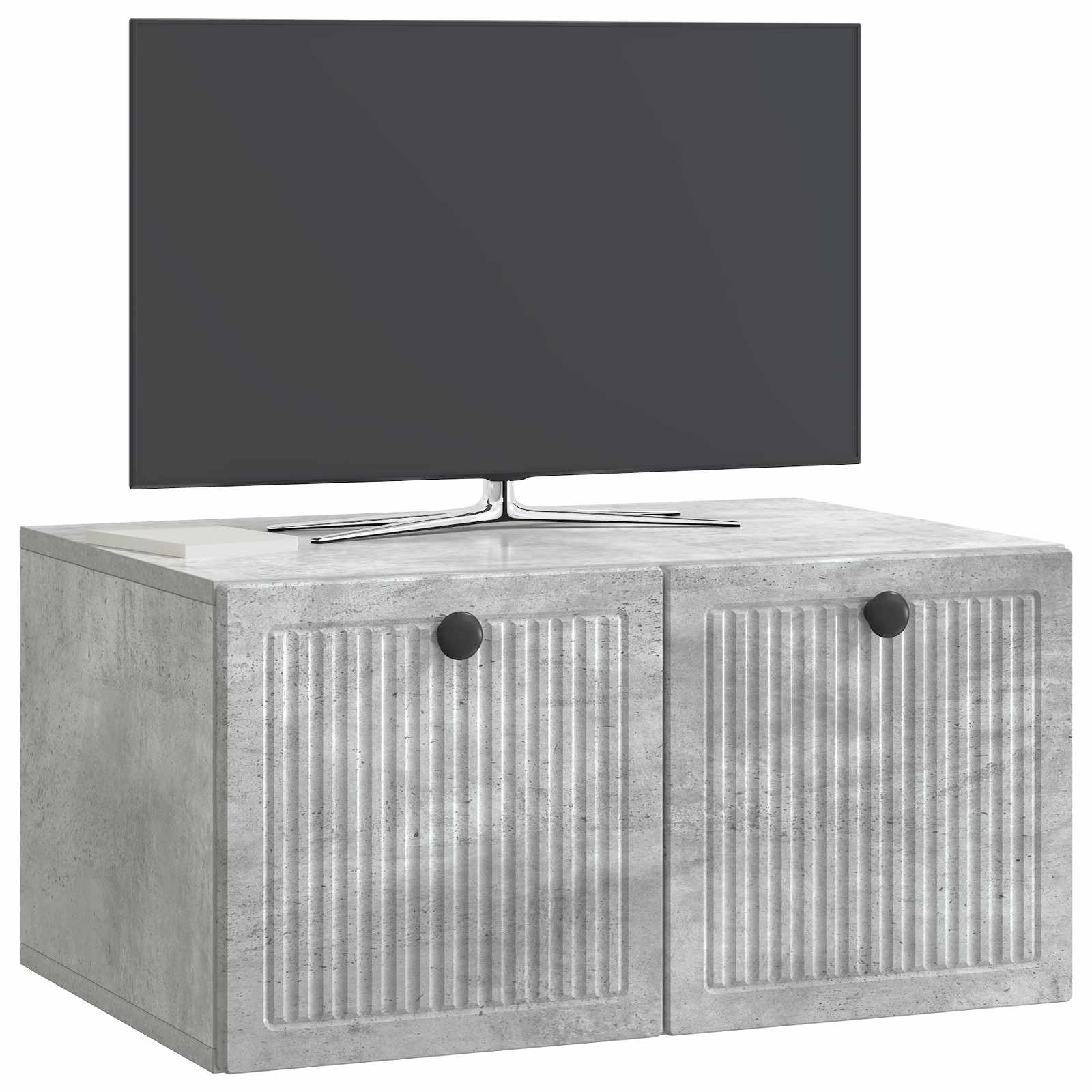 Meuble TV mural Gris béton 59,5 x 41 x 30 cm Bois d'ingénierie - XIOS