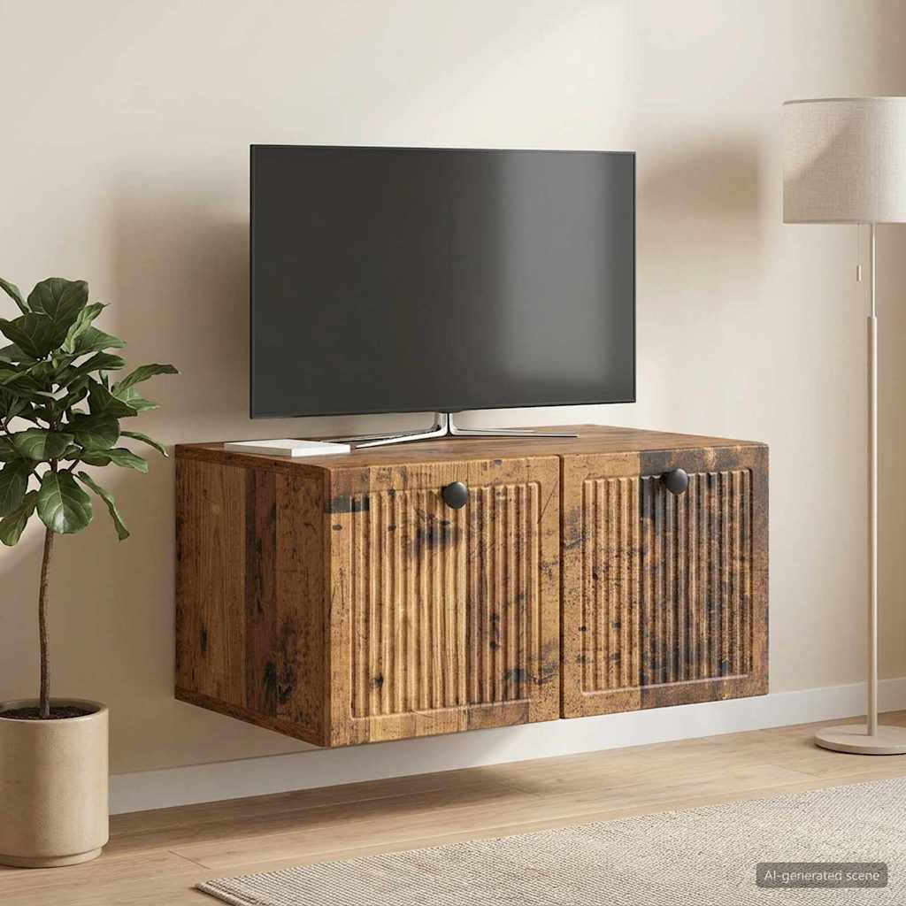 Meuble TV mural Bois ancien 59,5 x 41 x 30 cm Bois d'ingénierie - XIOS