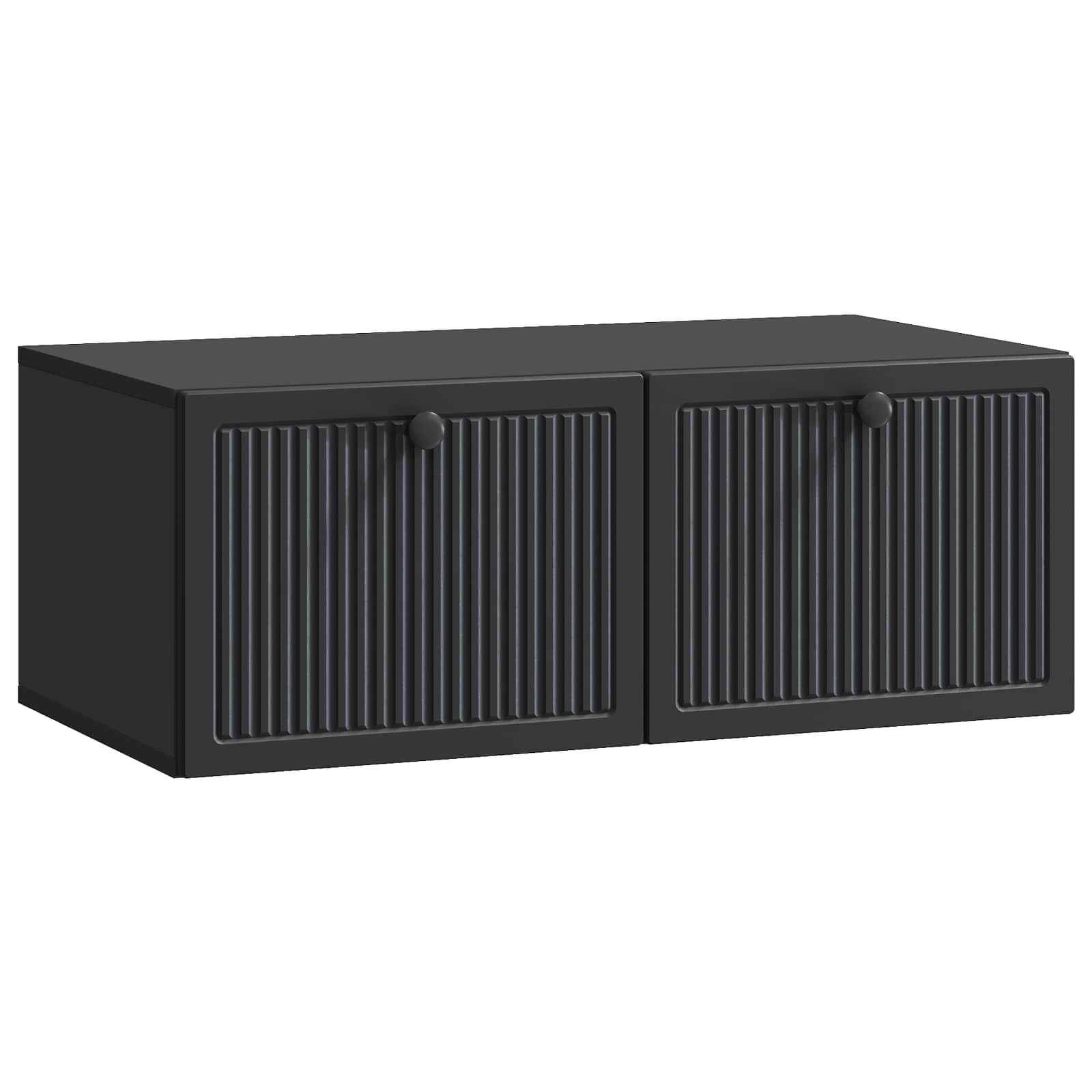 Meuble TV mural Noir 78,5 x 41 x 30 cm Bois d'ingénierie - XIOS