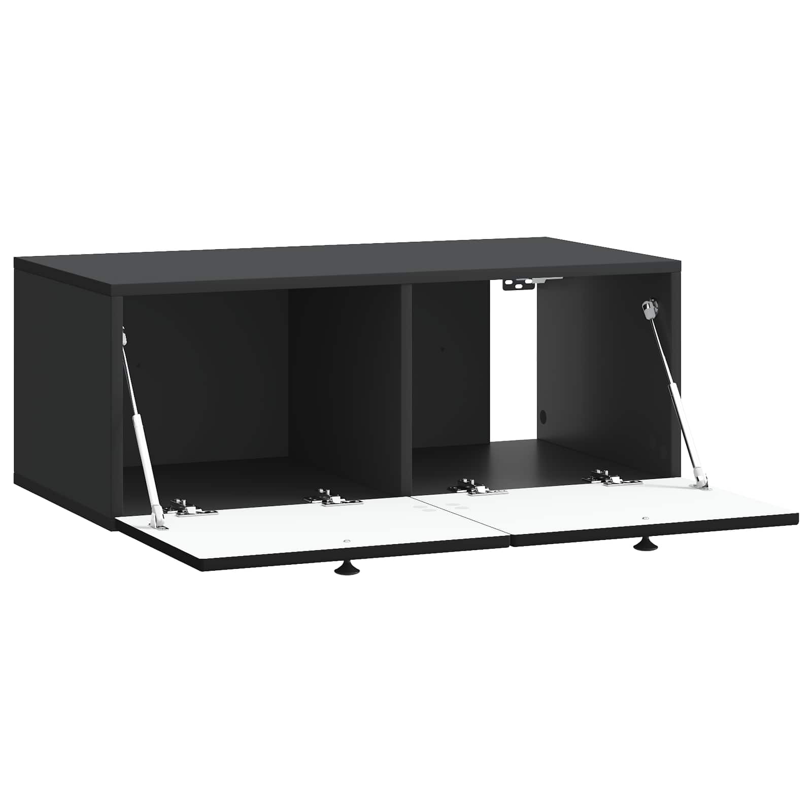 Meuble TV mural Noir 78,5 x 41 x 30 cm Bois d'ingénierie - XIOS