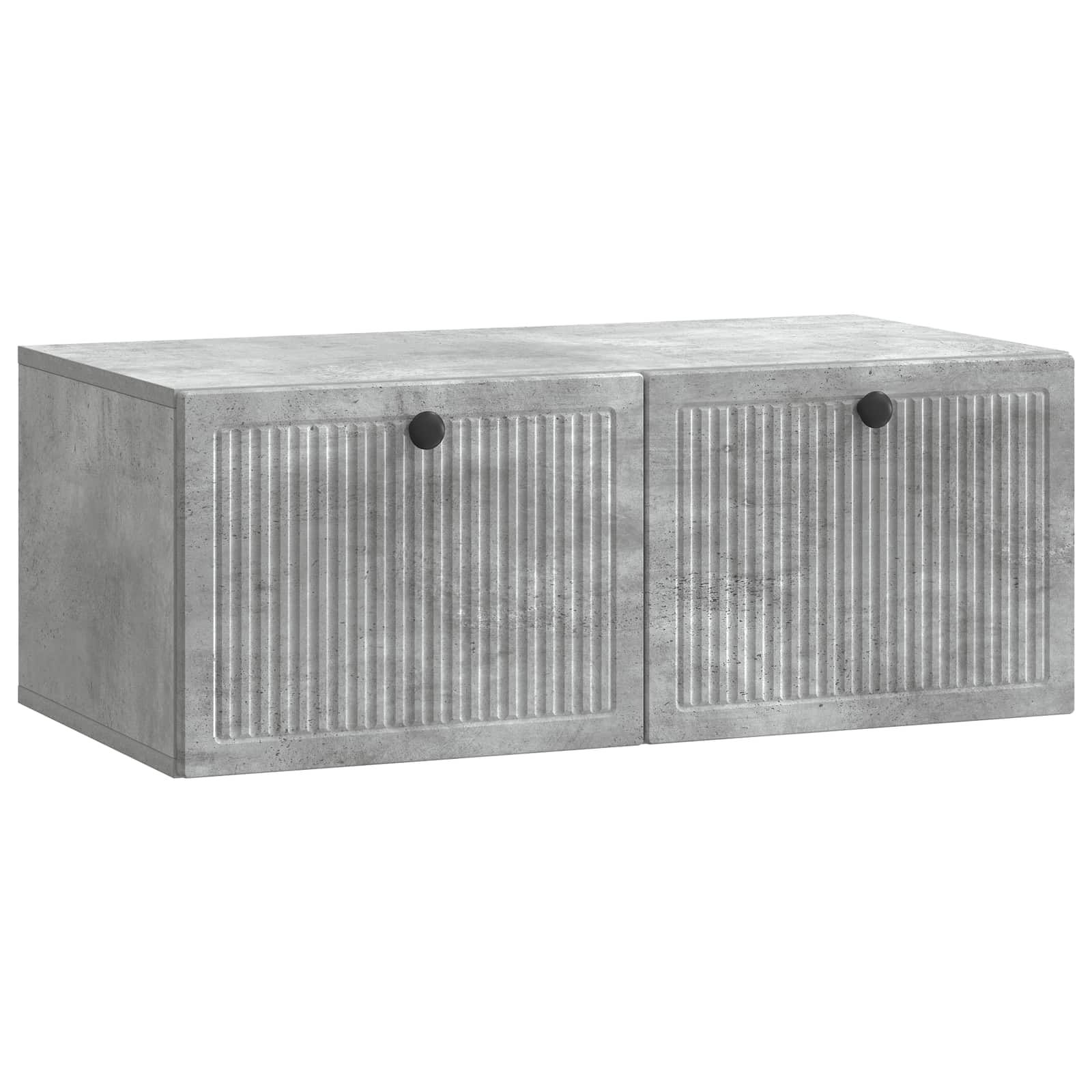Meuble TV mural Gris béton 78,5 x 41 x 30 cm Bois d'ingénierie - XIOS