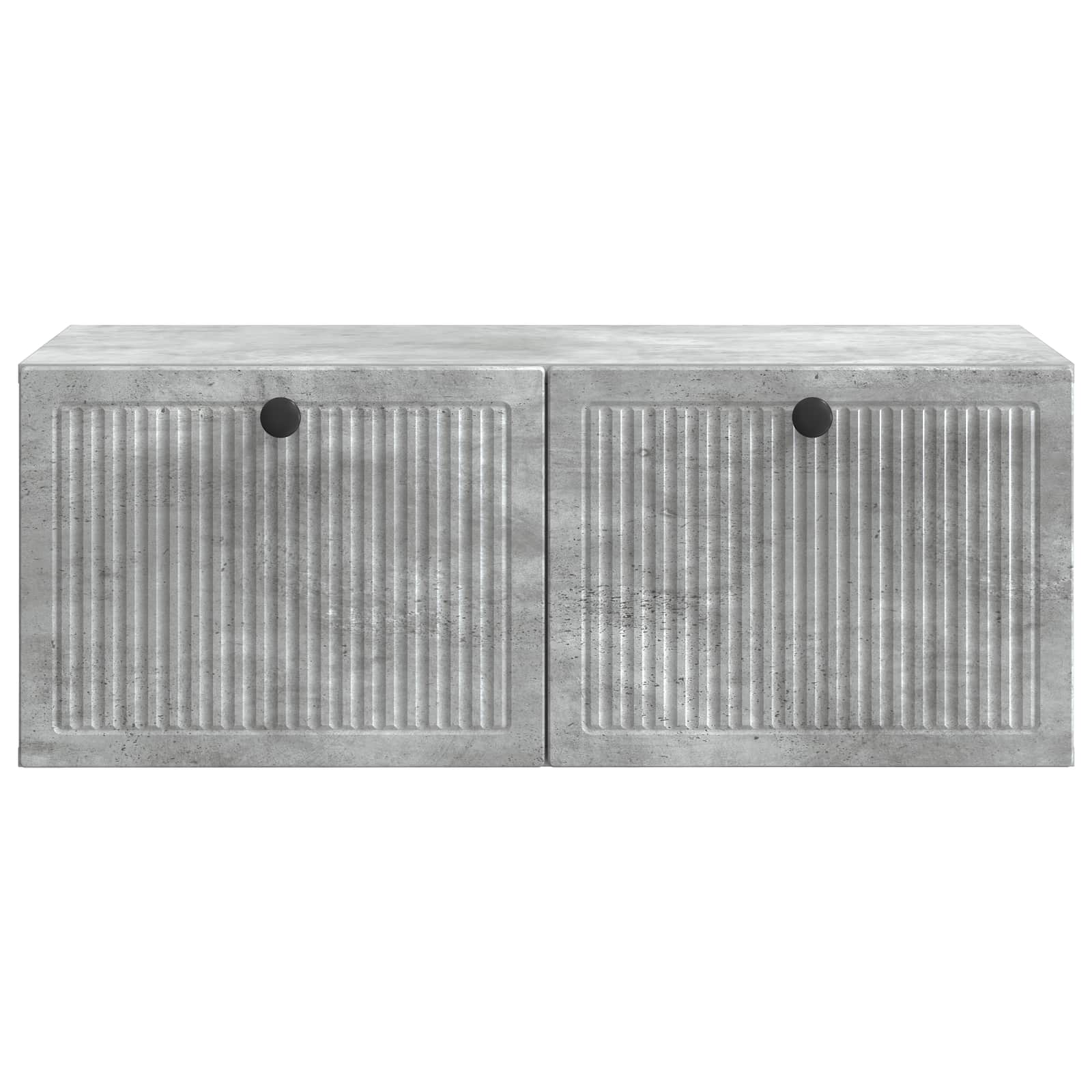 Meuble TV mural Gris béton 78,5 x 41 x 30 cm Bois d'ingénierie - XIOS