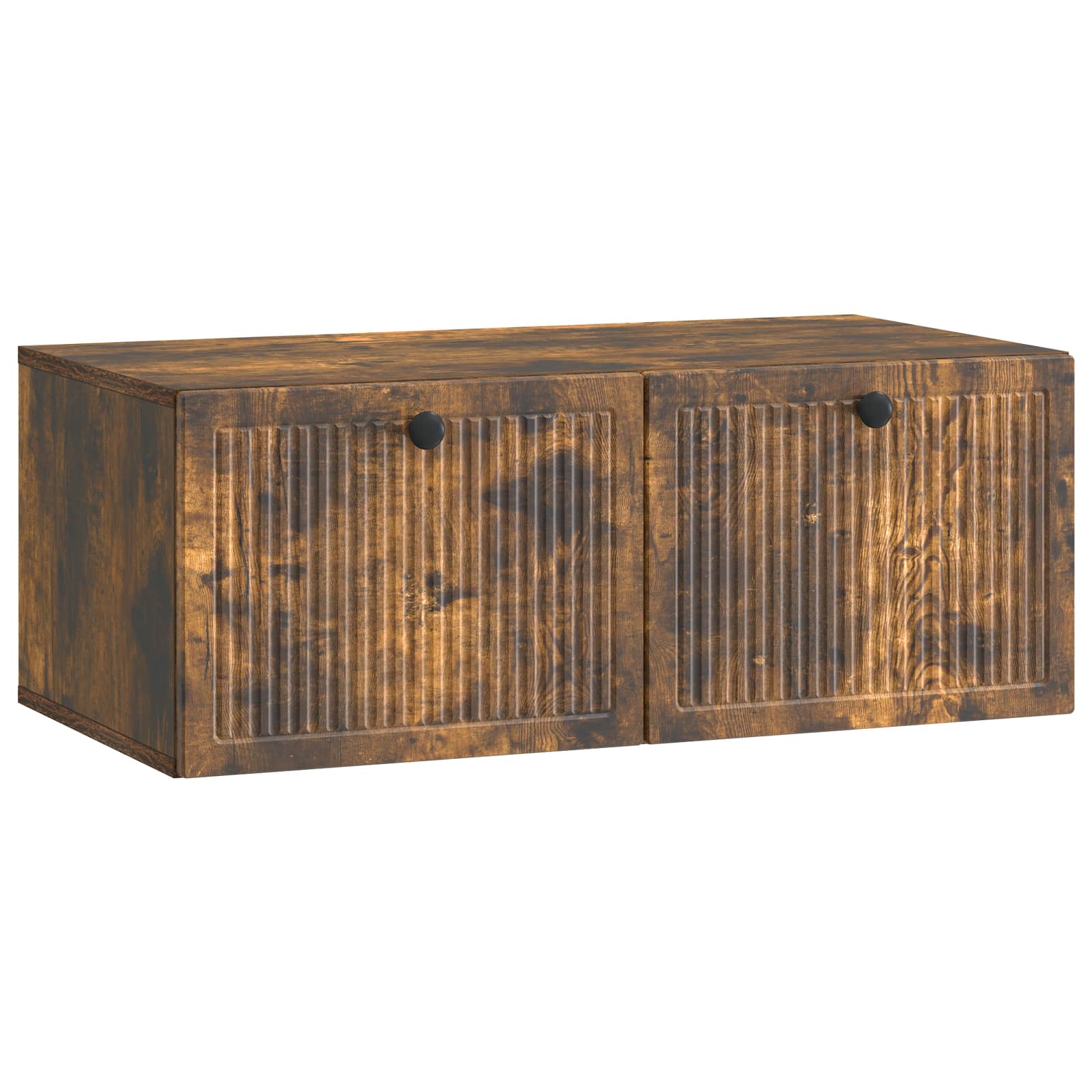 Meuble TV mural Chêne fumé 78,5 x 41 x 30 cm Bois d'ingénierie - XIOS