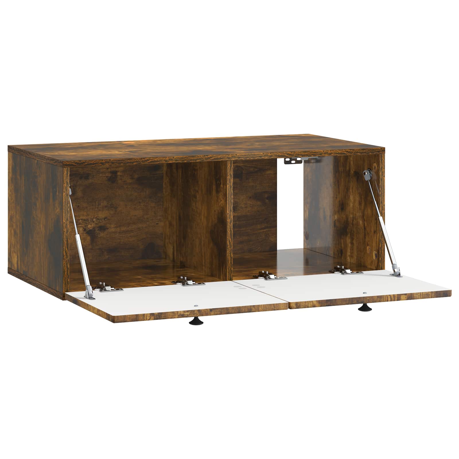 Meuble TV mural Chêne fumé 78,5 x 41 x 30 cm Bois d'ingénierie - XIOS