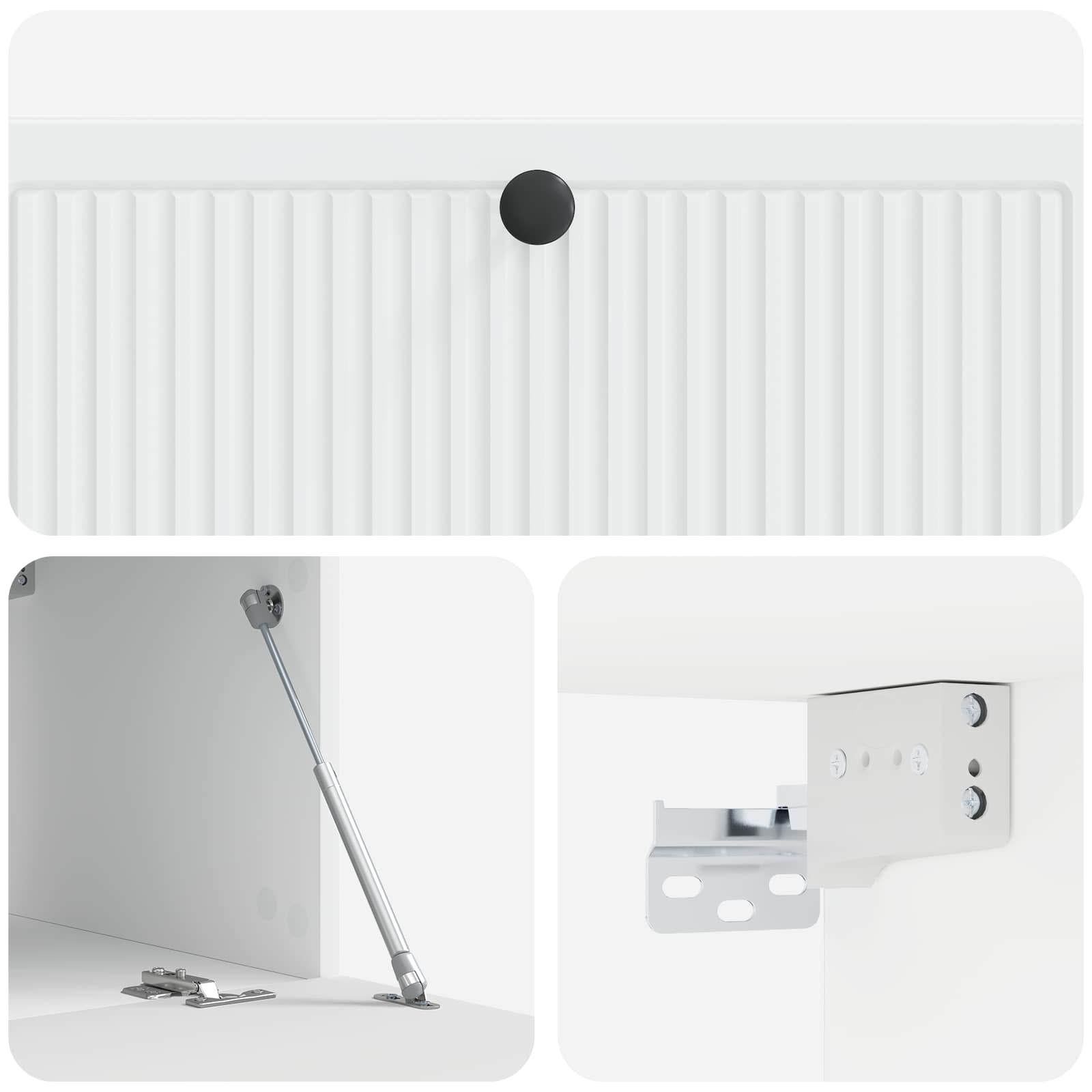 Meuble TV mural Blanc 98 x 41 x 30 cm Bois d'ingénierie - XIOS