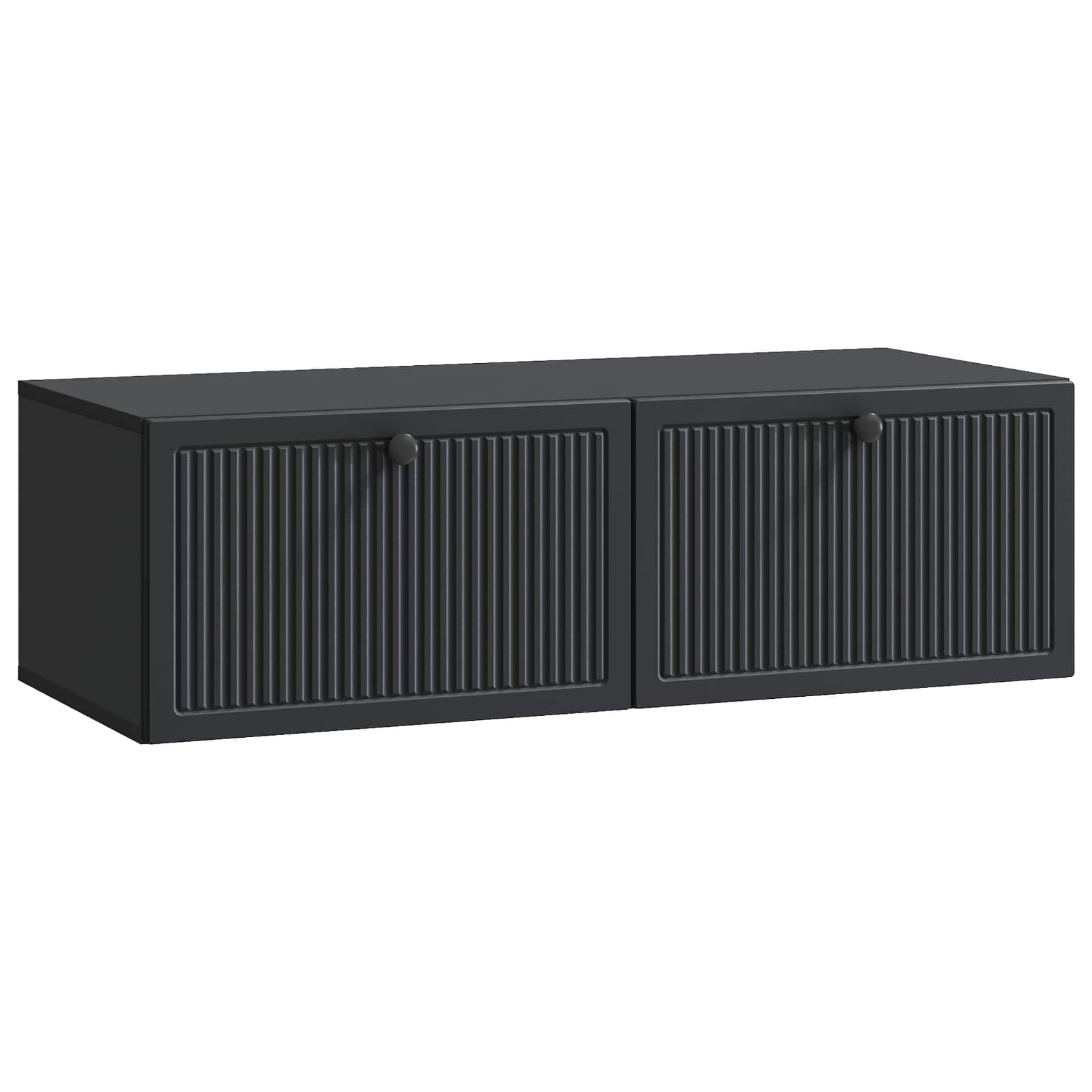 Meuble TV mural Noir 98 x 41 x 30 cm Bois d'ingénierie - XIOS