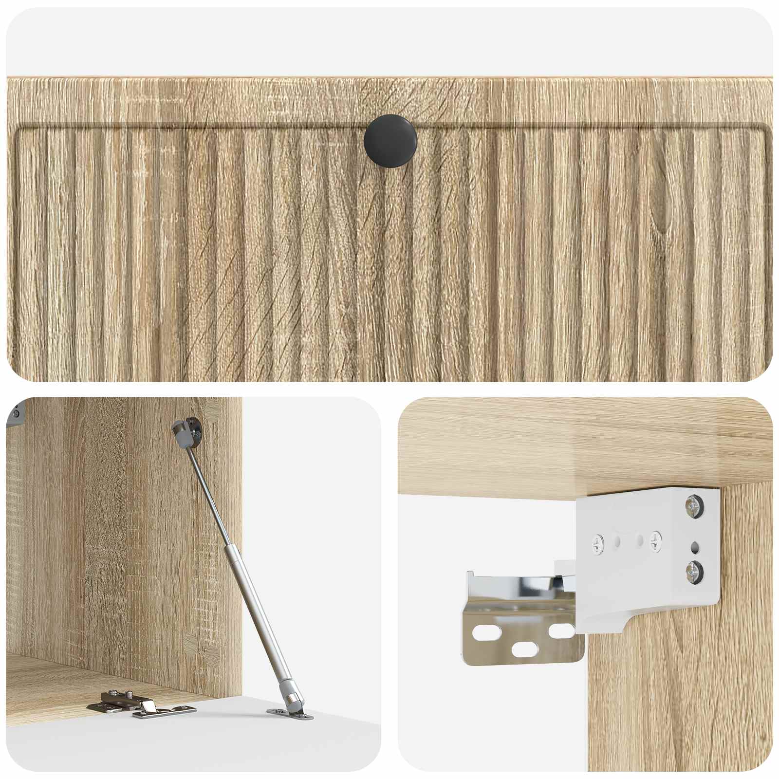 Meuble TV mural Chêne Sonoma 98 x 41 x 30 cm Bois d'ingénierie - XIOS