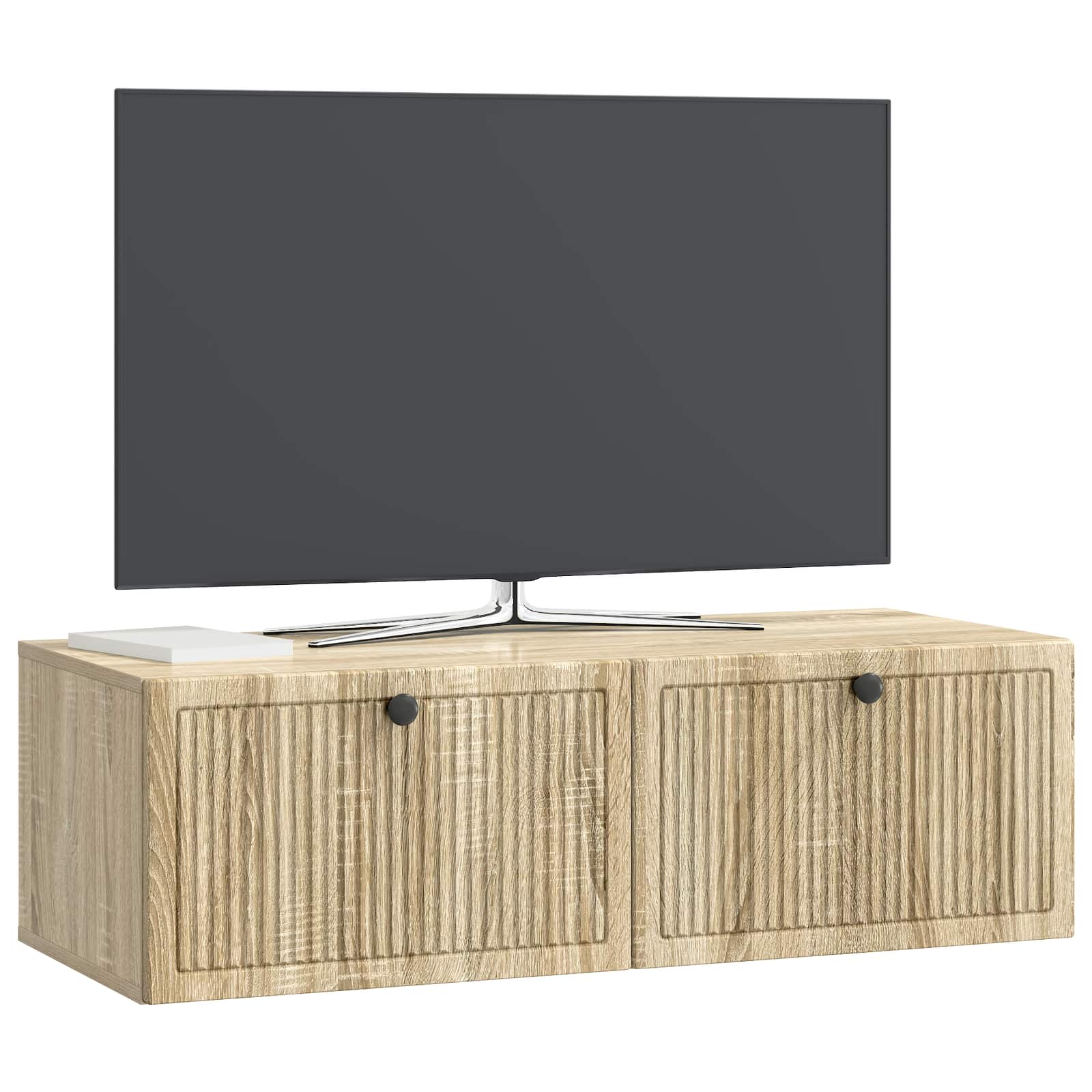 Meuble TV mural Chêne Sonoma 98 x 41 x 30 cm Bois d'ingénierie - XIOS