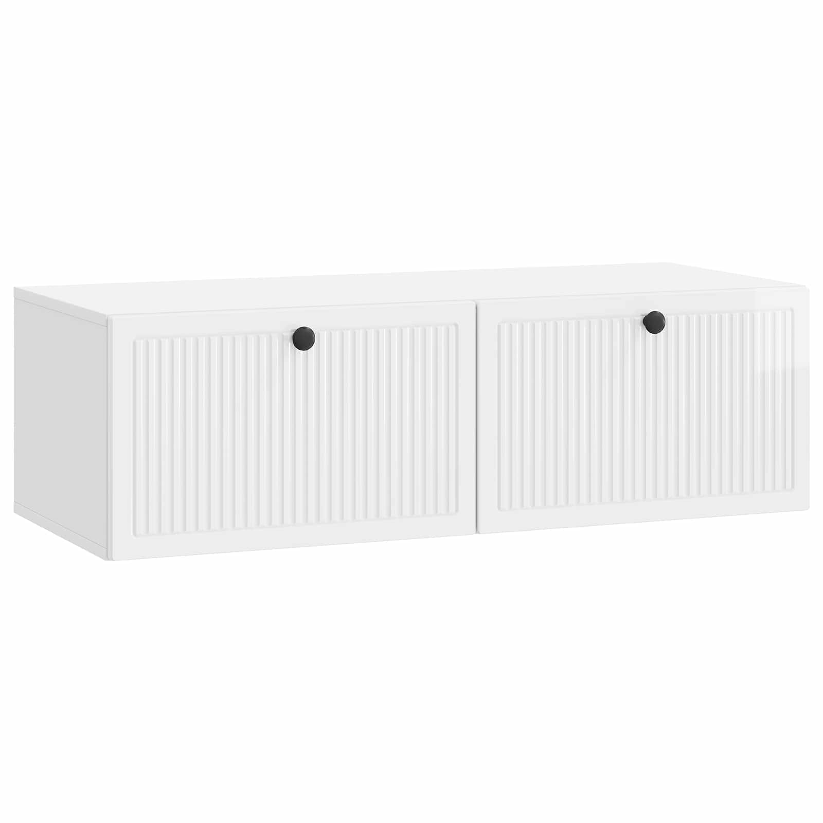 Meuble TV mural Montage mural Blanc brillant 98 x 41 x 30 cm - XIOS