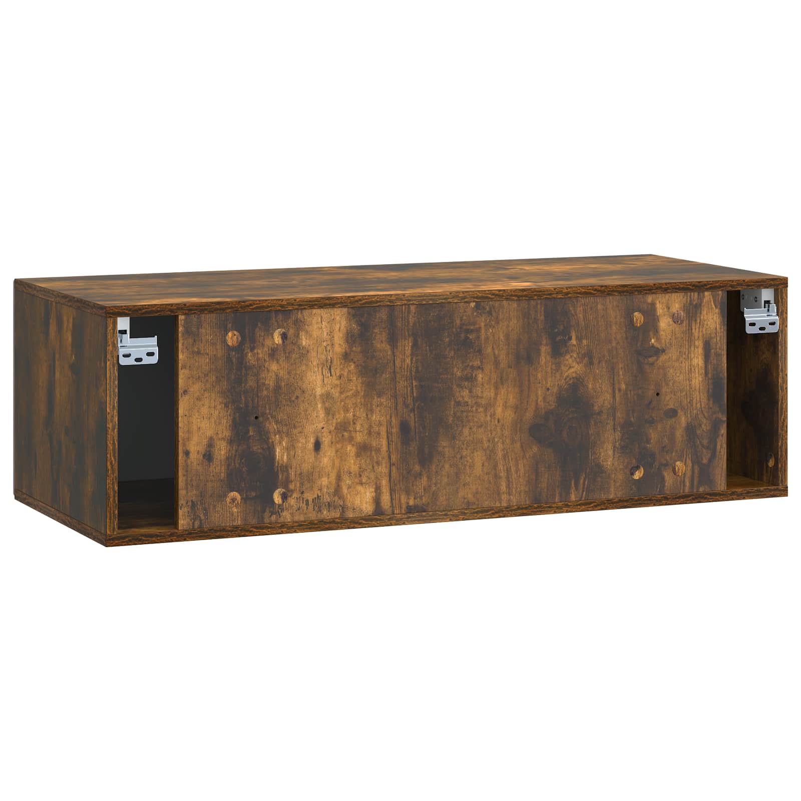 Meuble TV mural Chêne fumé 98 x 41 x 30 cm Bois d'ingénierie - XIOS