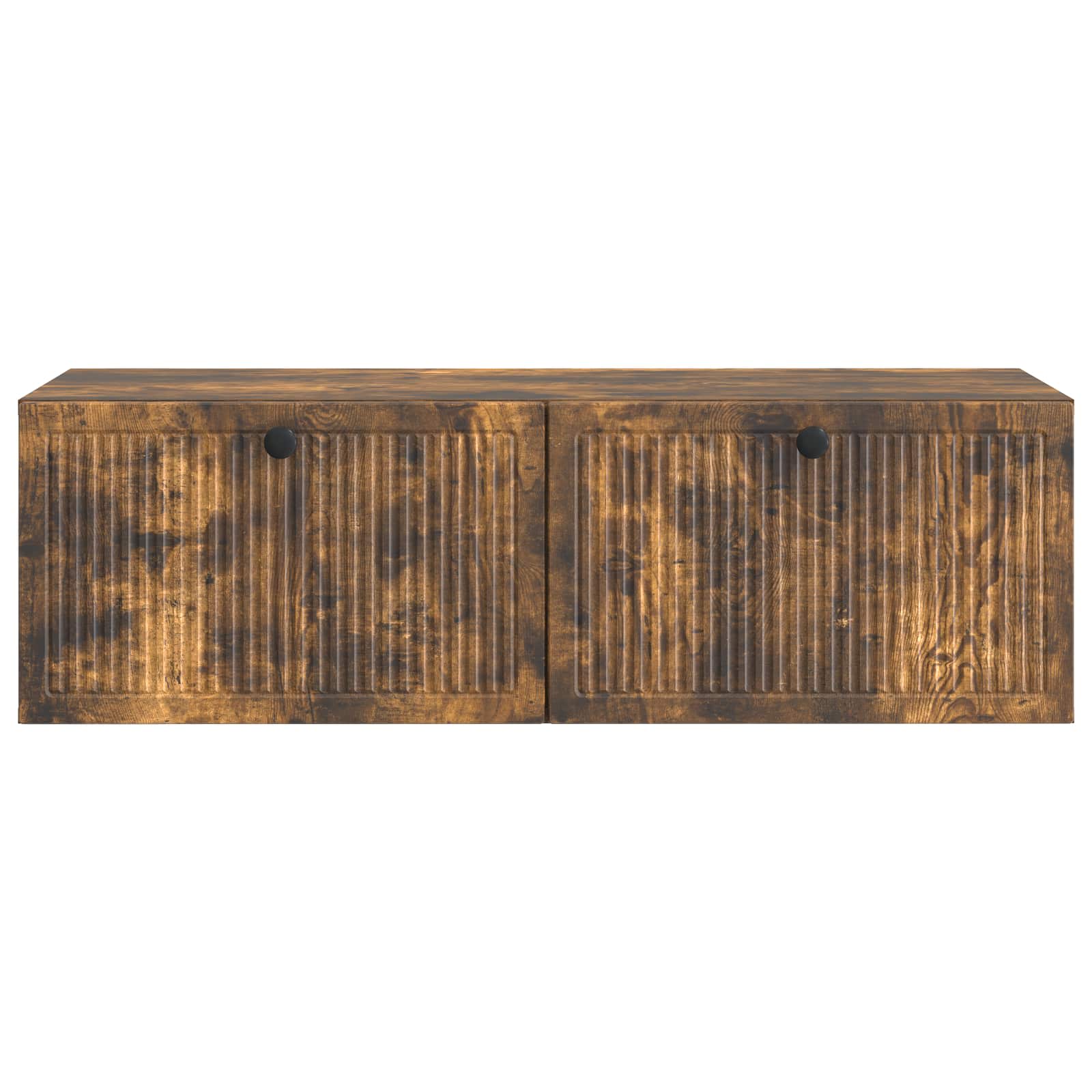 Meuble TV mural Chêne fumé 98 x 41 x 30 cm Bois d'ingénierie - XIOS