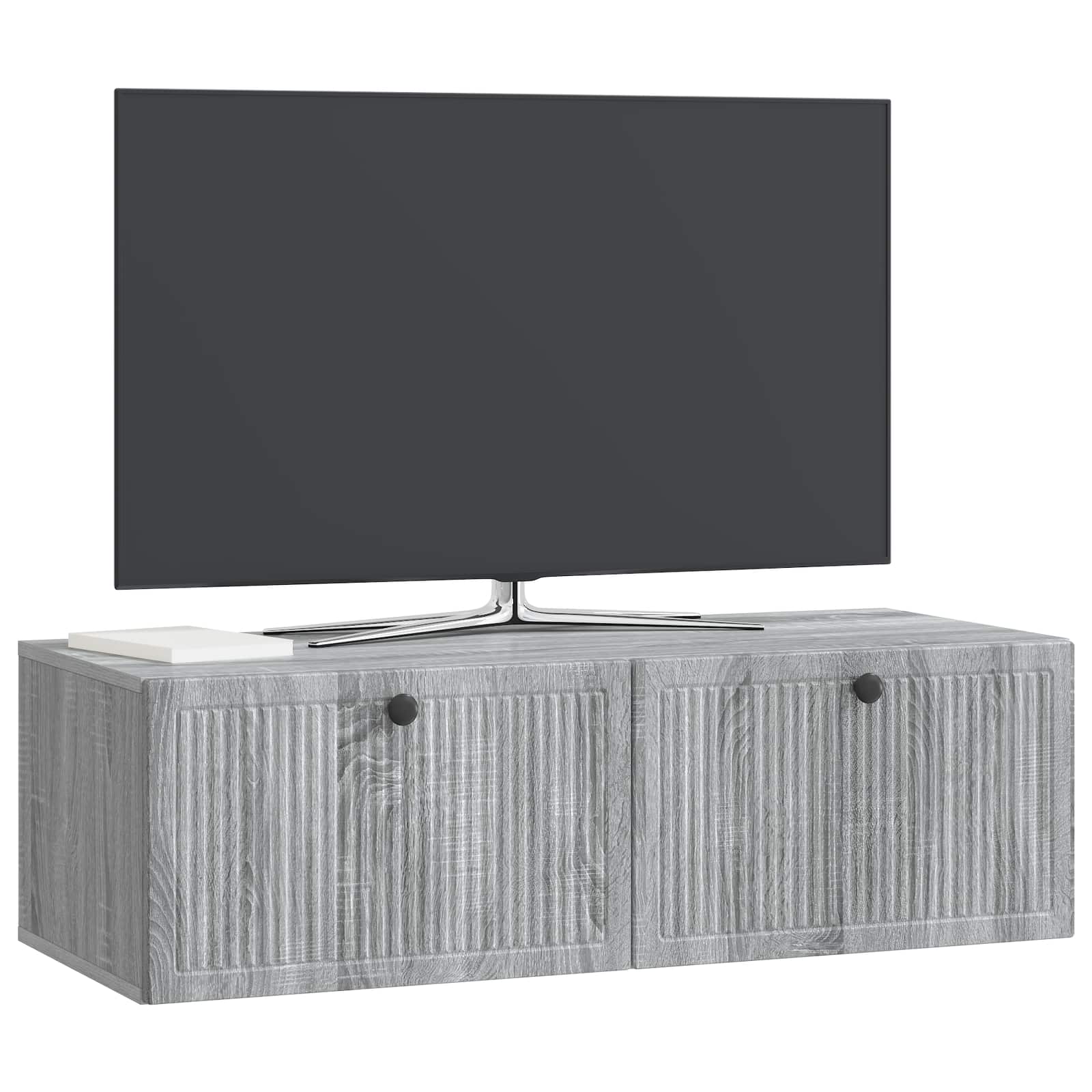 Meuble TV mural Sonoma gris 98 x 41 x 30 cm Bois d'ingénierie - XIOS
