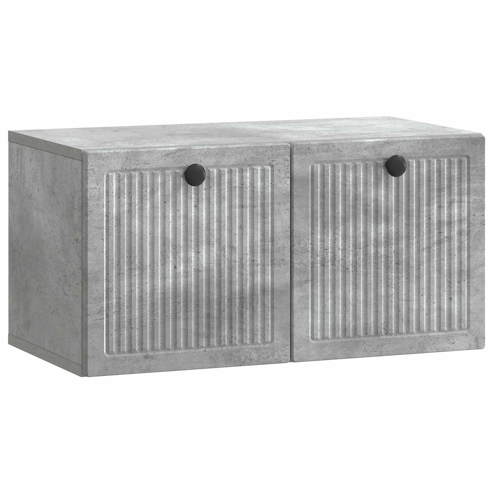 Meuble TV mural Gris béton 59,5 x 31 x 30 cm Bois d'ingénierie - XIOS