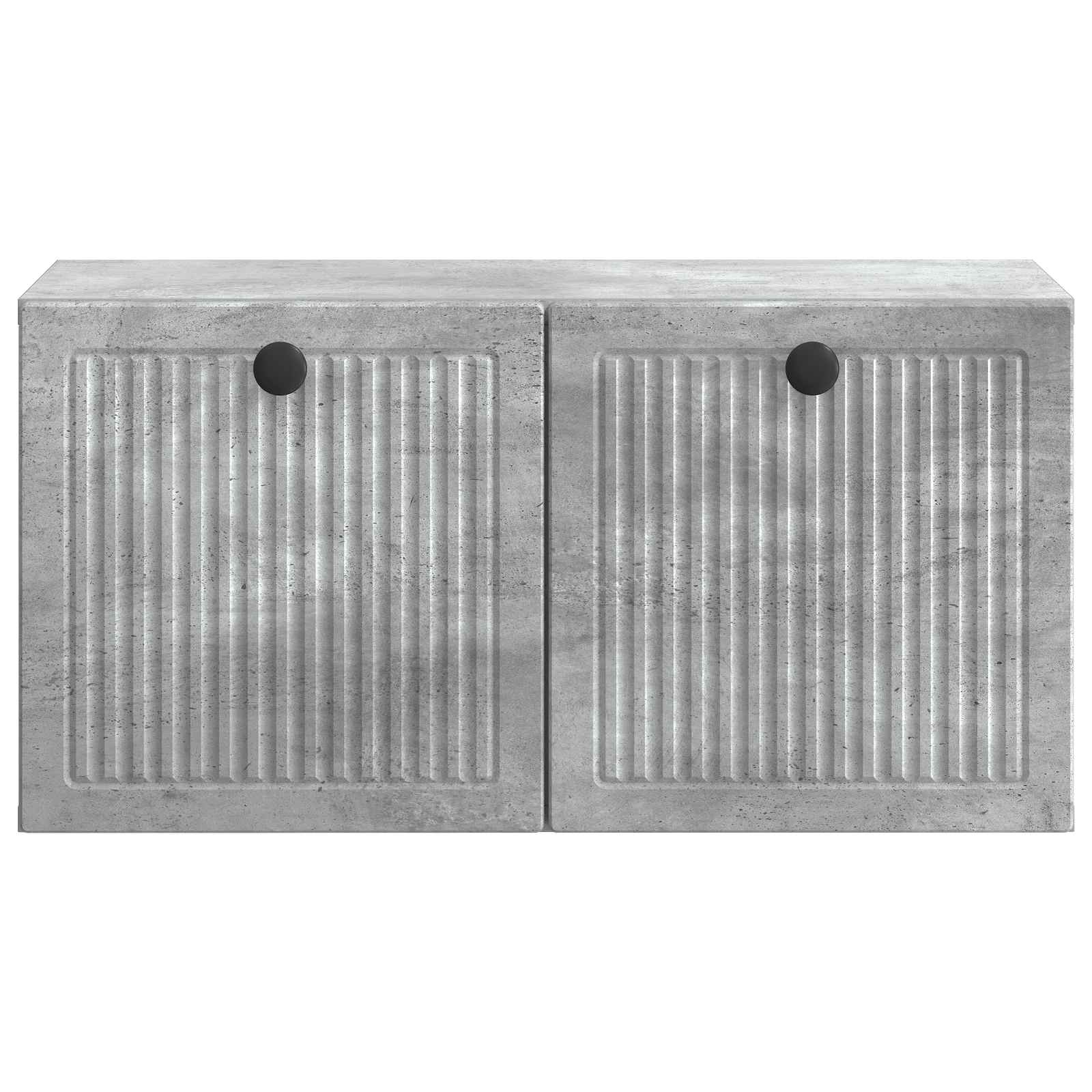 Meuble TV mural Gris béton 59,5 x 31 x 30 cm Bois d'ingénierie - XIOS
