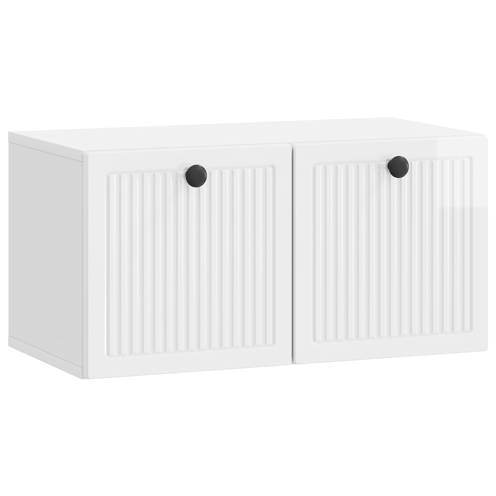 Meuble TV mural Montage mural Blanc brillant 59,5 x 31 x 30 cm - XIOS