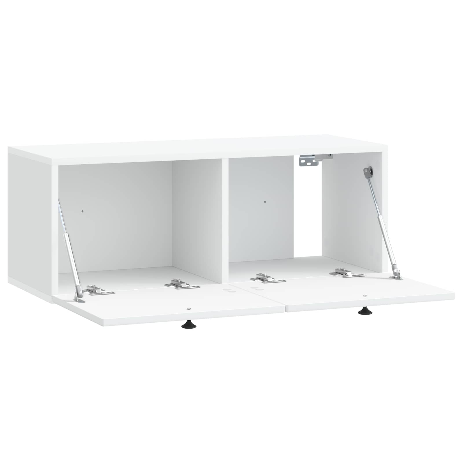 Meuble TV mural Blanc 78,5 x 31 x 30 cm Bois d'ingénierie - XIOS