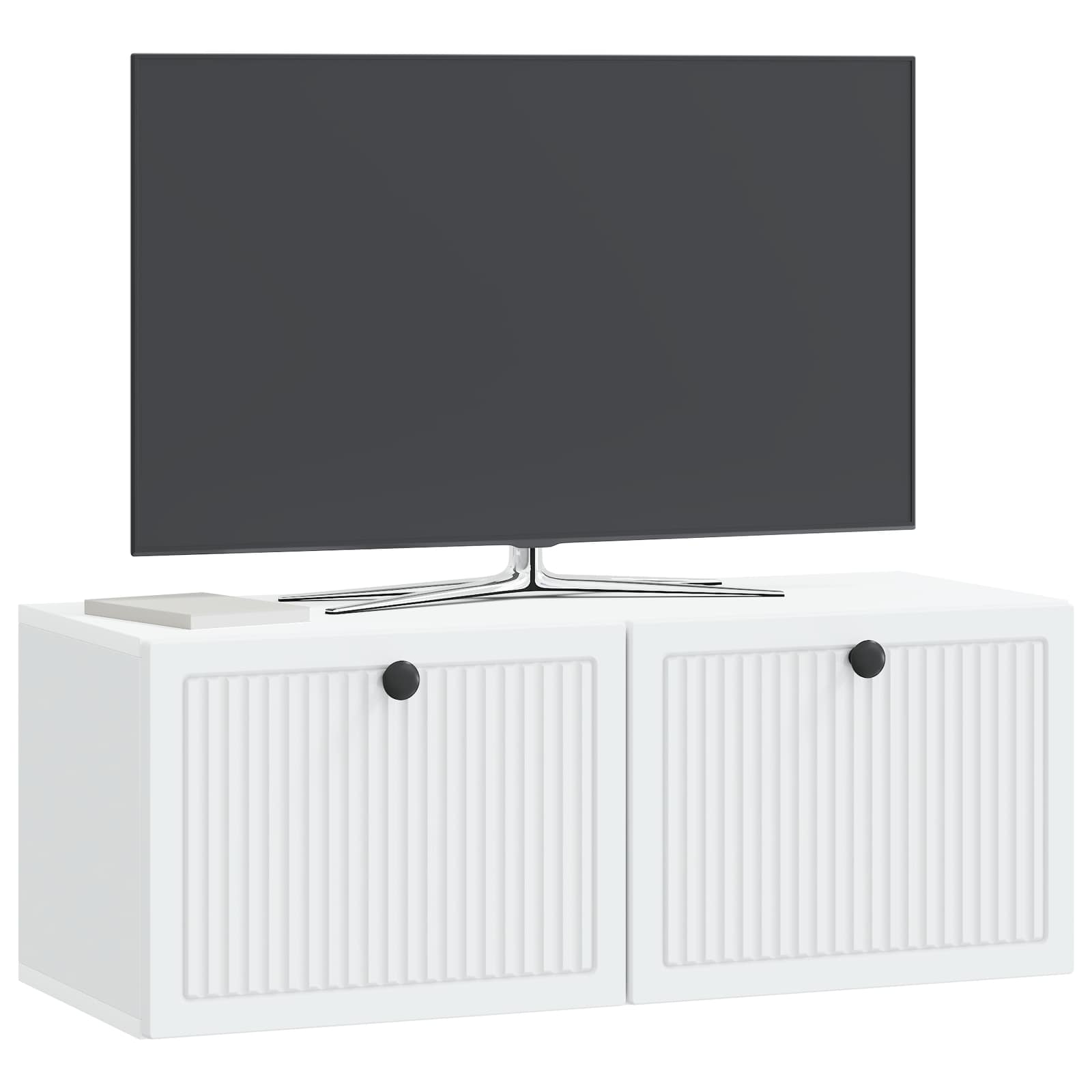 Meuble TV mural Blanc 78,5 x 31 x 30 cm Bois d'ingénierie - XIOS