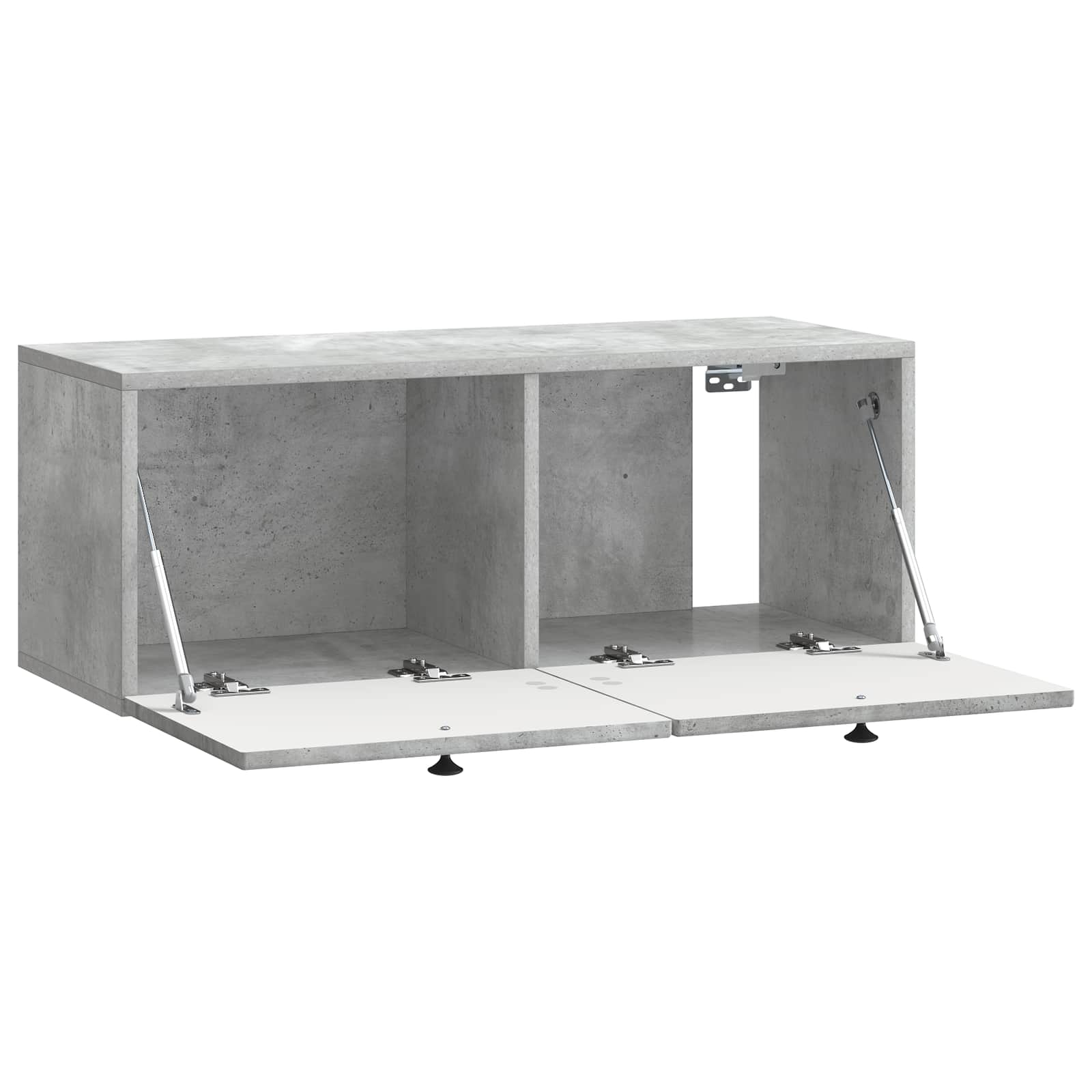 Meuble TV mural Gris béton 78,5 x 31 x 30 cm Bois d'ingénierie - XIOS