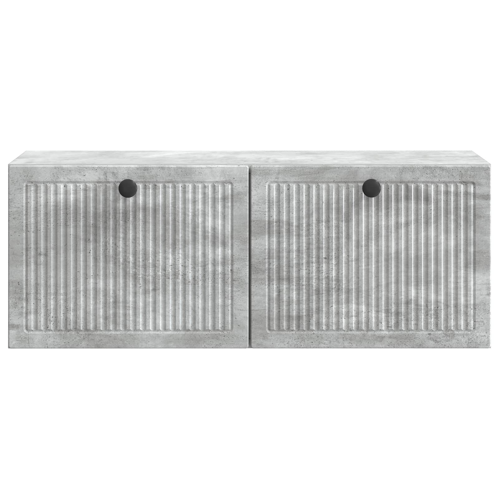 Meuble TV mural Gris béton 78,5 x 31 x 30 cm Bois d'ingénierie - XIOS