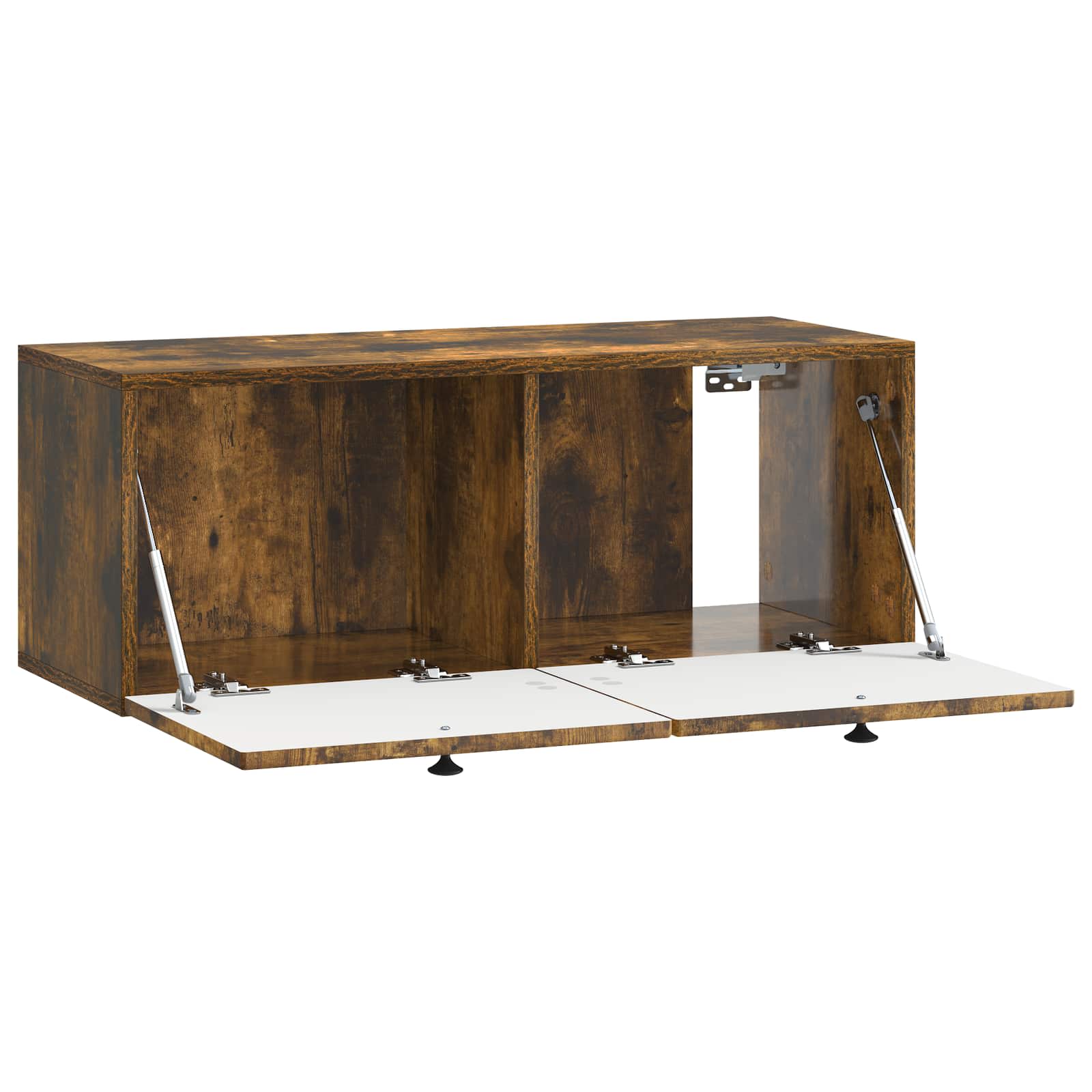 Meuble TV mural Chêne fumé 78,5 x 31 x 30 cm Bois d'ingénierie - XIOS