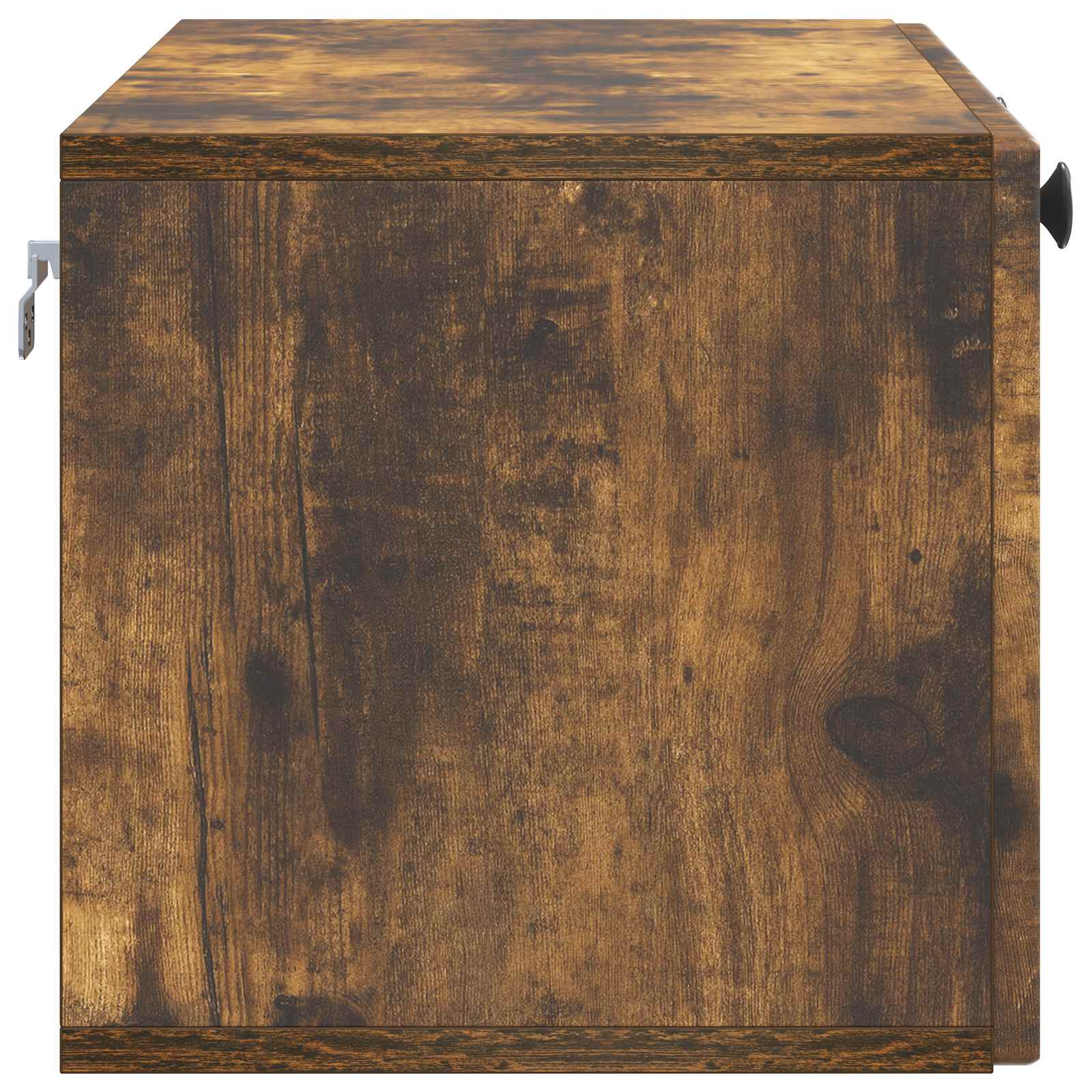 Meuble TV mural Chêne fumé 78,5 x 31 x 30 cm Bois d'ingénierie - XIOS