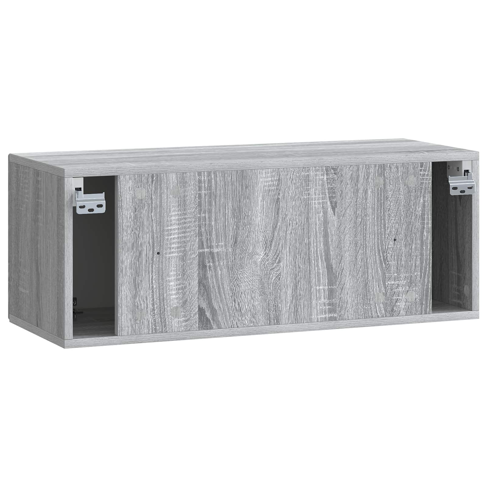 Meuble TV mural Sonoma gris 78,5 x 31 x 30 cm Bois d'ingénierie - XIOS