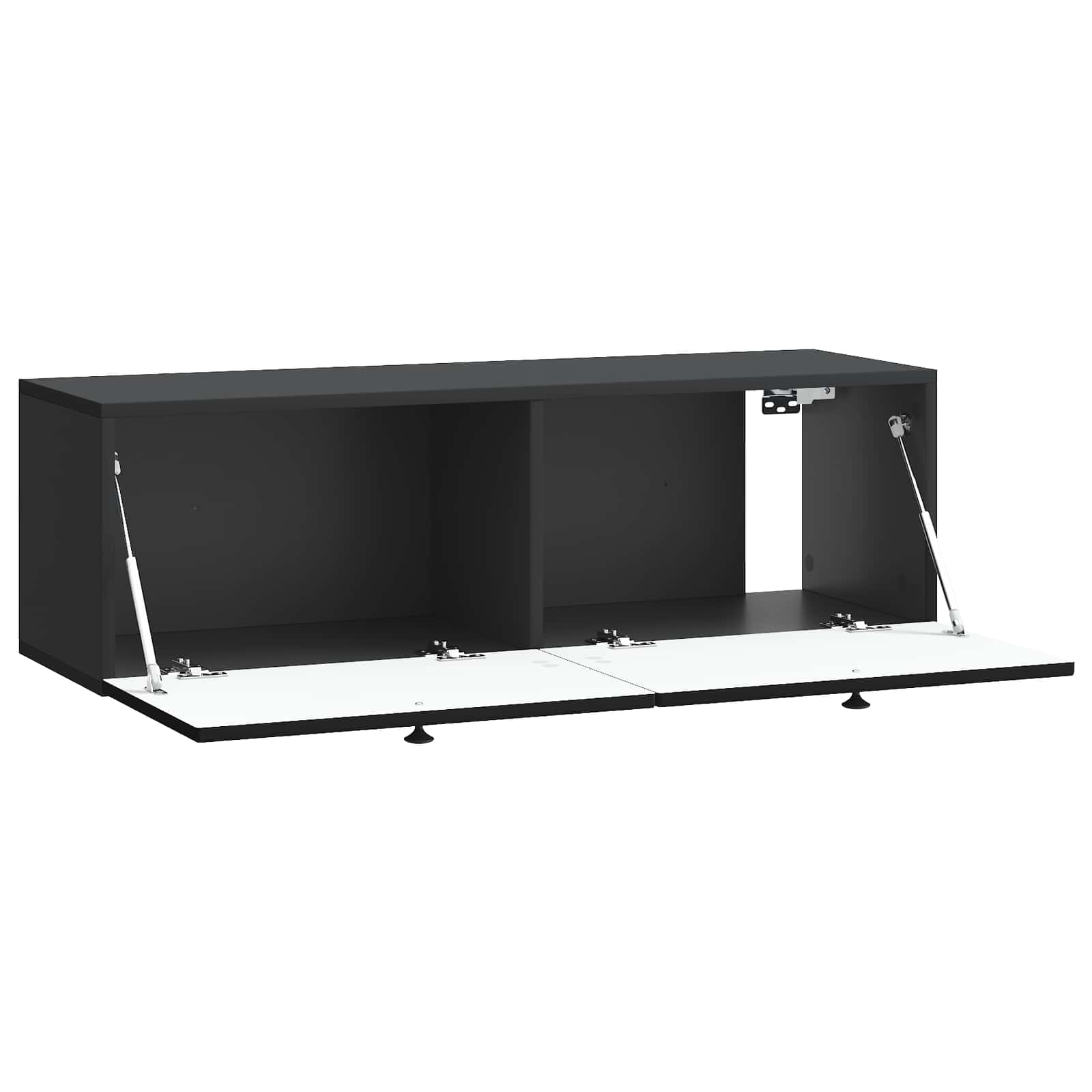 Meuble TV mural Noir 98 x 31 x 30 cm Bois d'ingénierie - XIOS