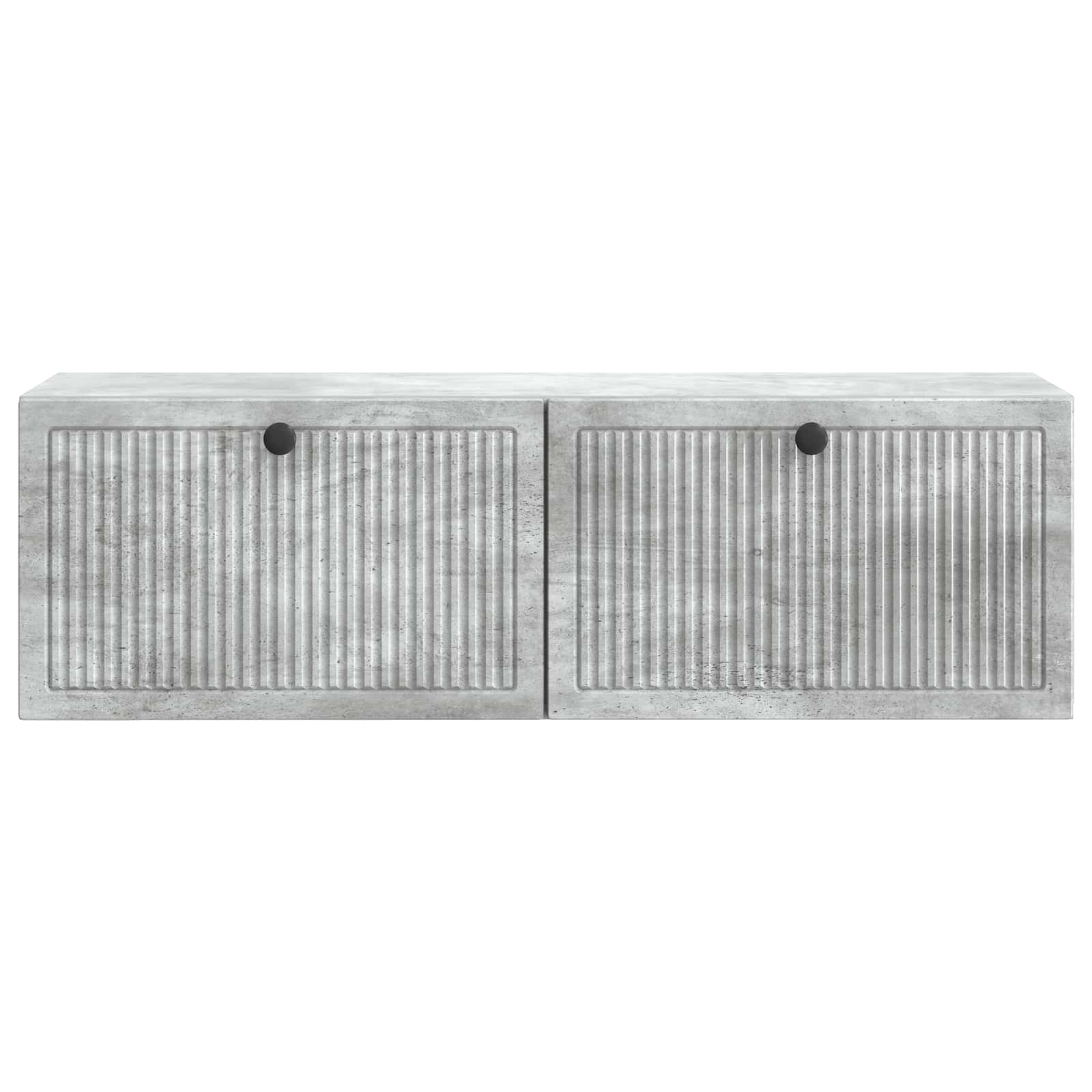 Meuble TV mural Gris béton 98 x 31 x 30 cm Bois d'ingénierie - XIOS