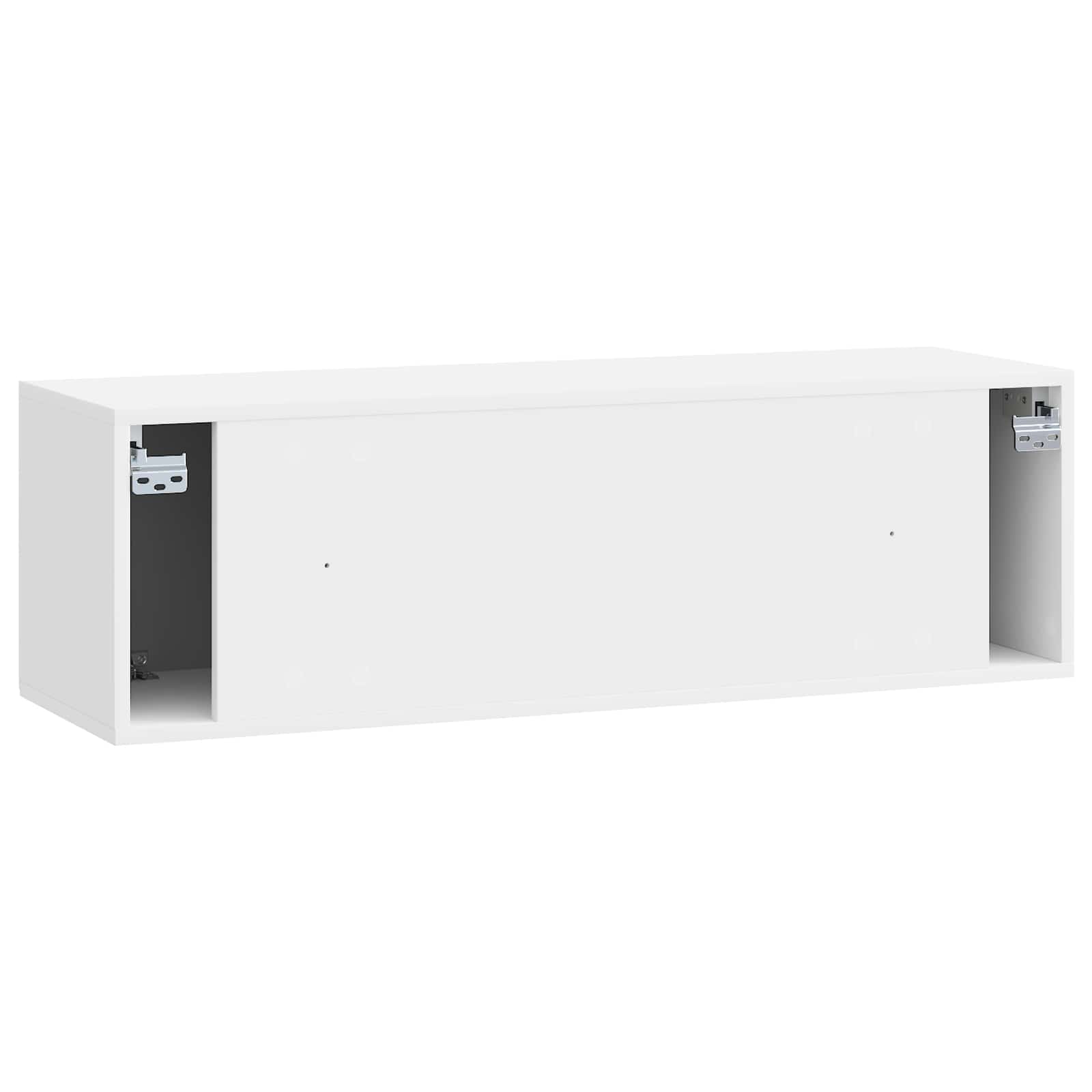 Meuble TV mural Montage mural Blanc brillant 98 x 31 x 30 cm - XIOS