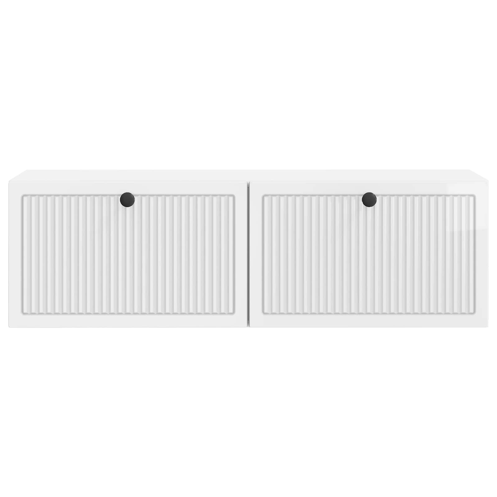 Meuble TV mural Montage mural Blanc brillant 98 x 31 x 30 cm - XIOS