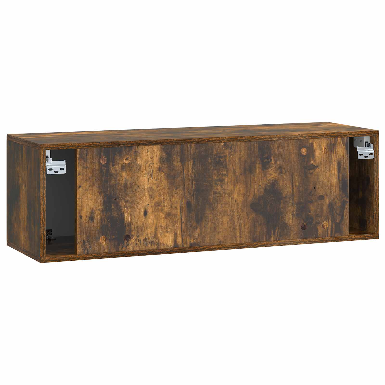 Meuble TV mural Chêne fumé 98 x 31 x 30 cm Bois d'ingénierie - XIOS