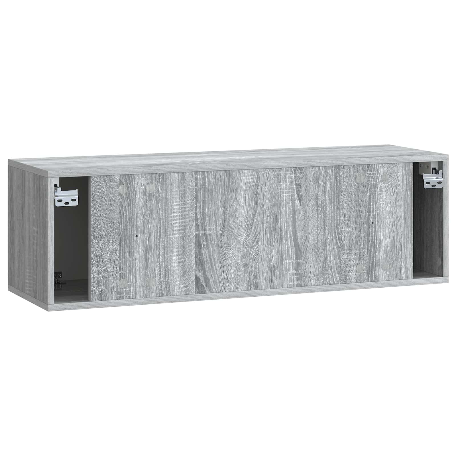 Meuble TV mural Sonoma gris 98 x 31 x 30 cm Bois d'ingénierie - XIOS
