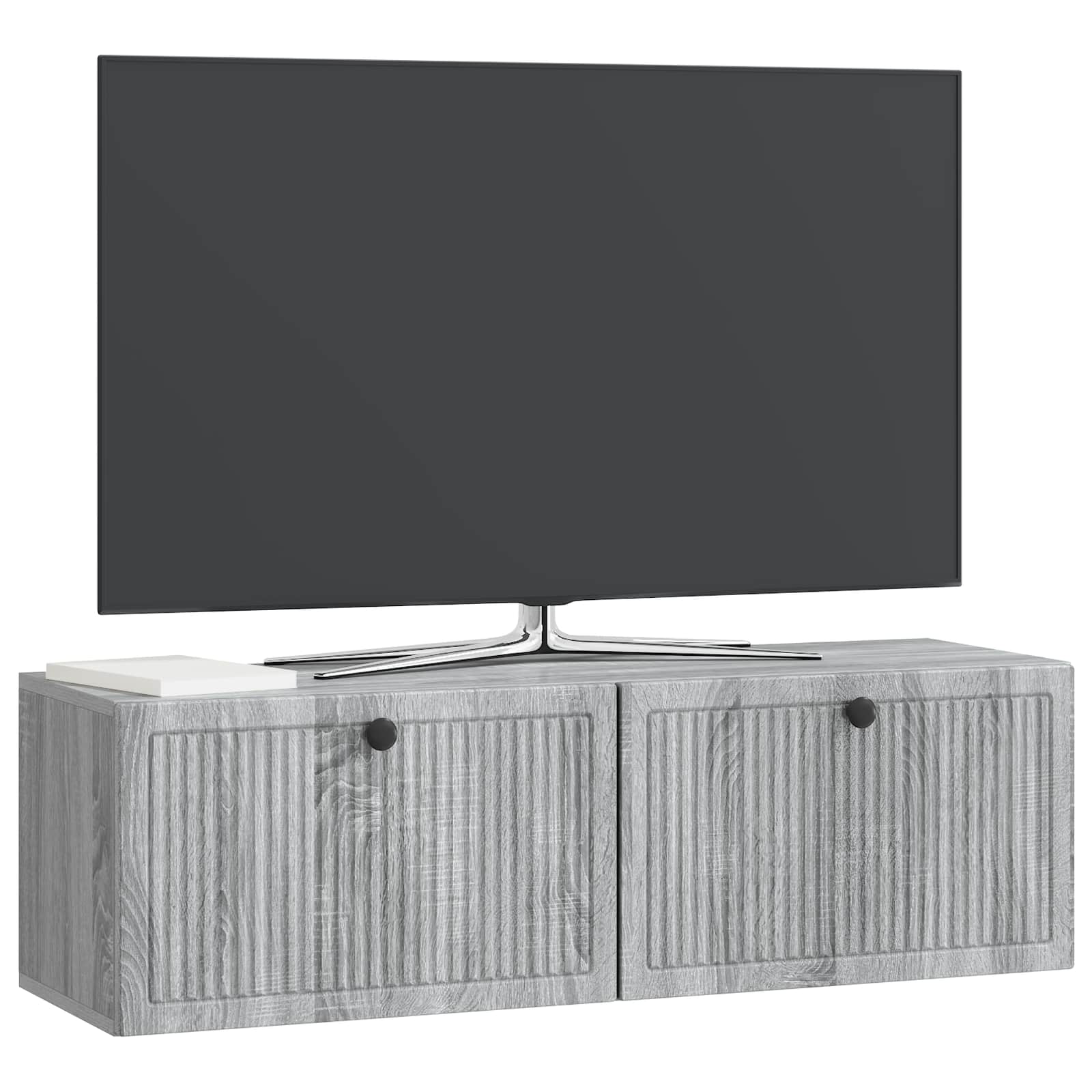 Meuble TV mural Sonoma gris 98 x 31 x 30 cm Bois d'ingénierie - XIOS