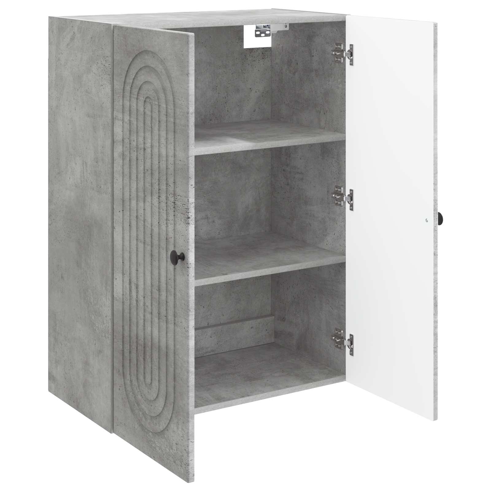 Armoire Murale Gris béton 66 x 34,5 x 90 cm Bois d'ingénierie - XIOS