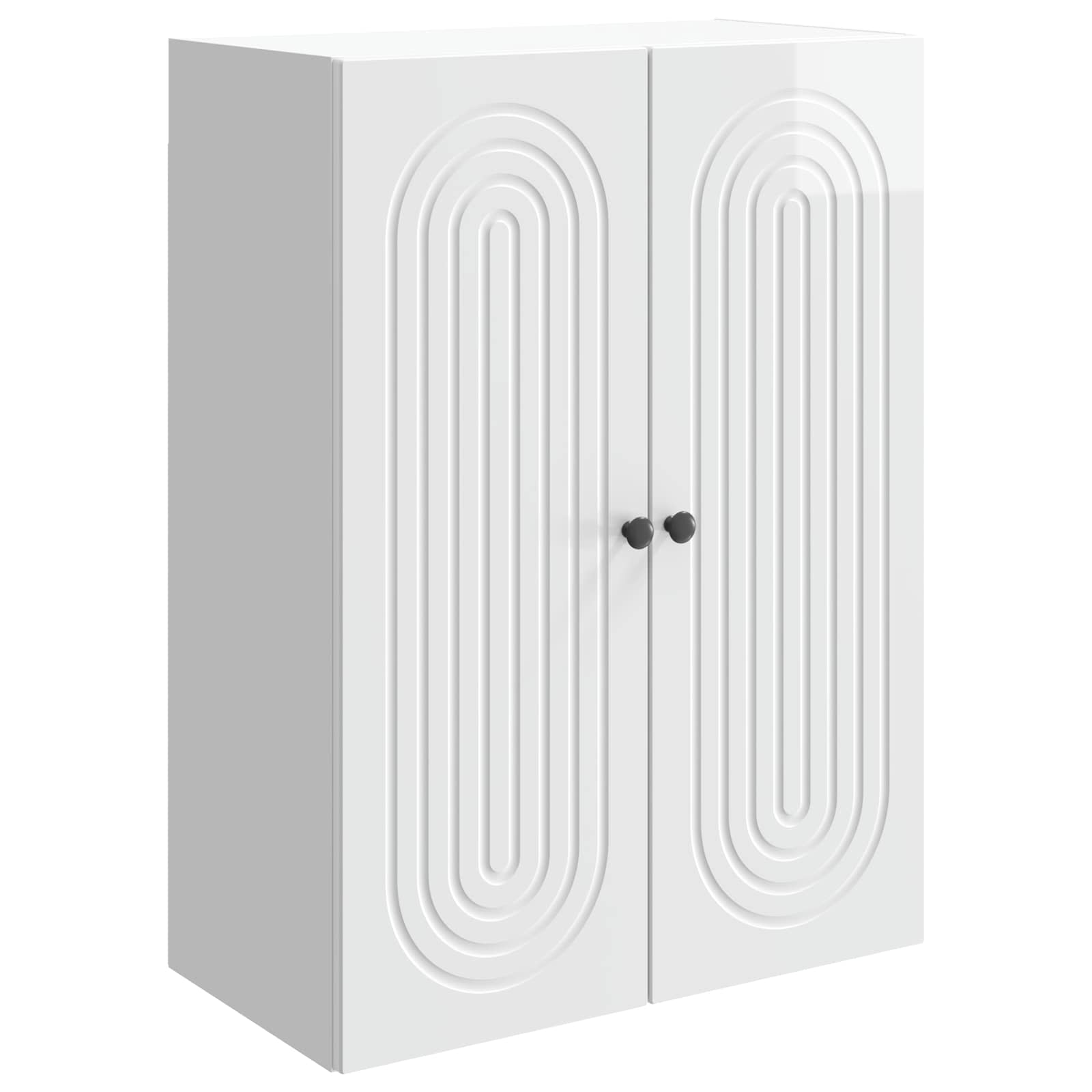 Armoire Murale Blanc brillant 66 x 34,5 x 90 cm - XIOS