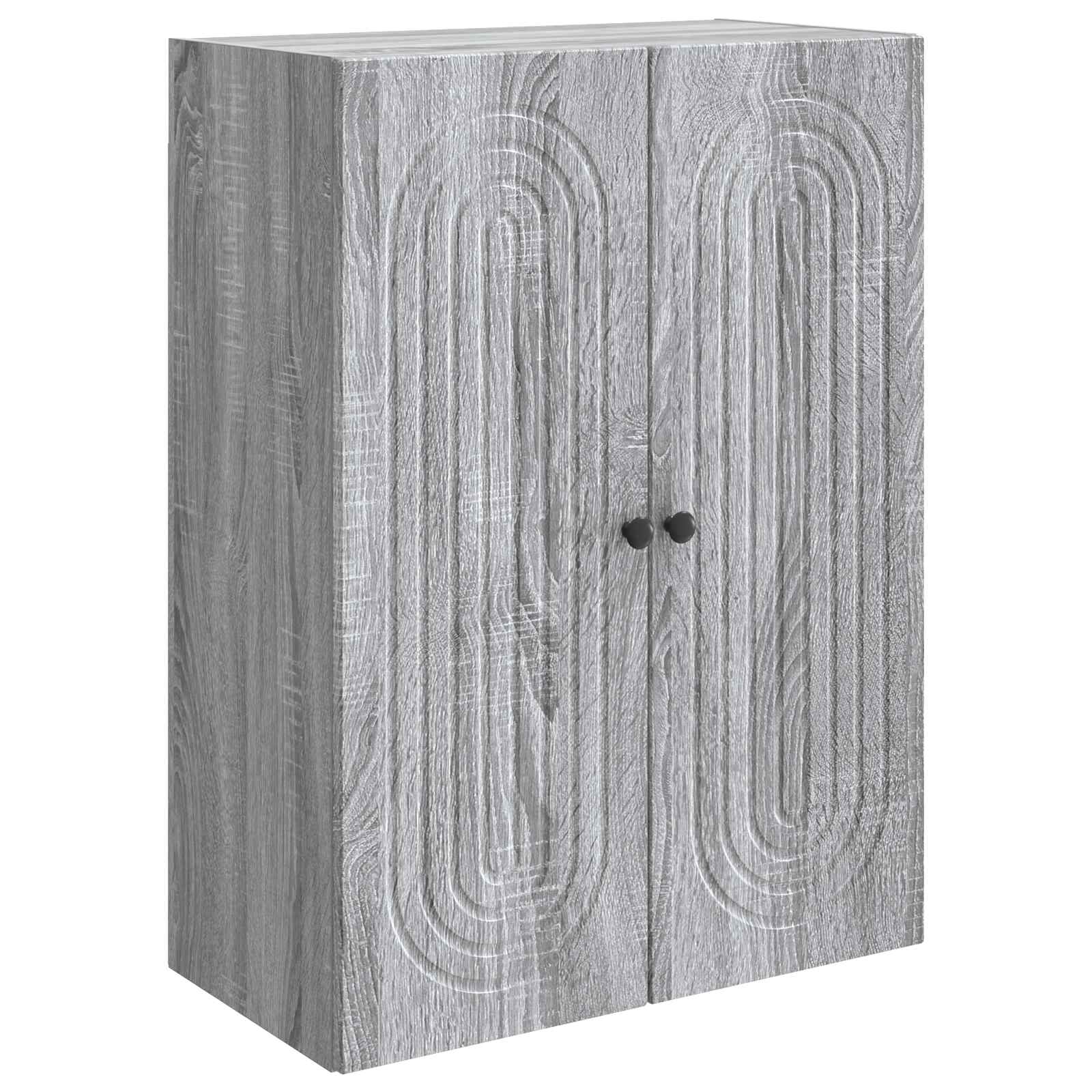 Armoire Murale Sonoma gris 66 x 34,5 x 90 cm Bois d'ingénierie - XIOS